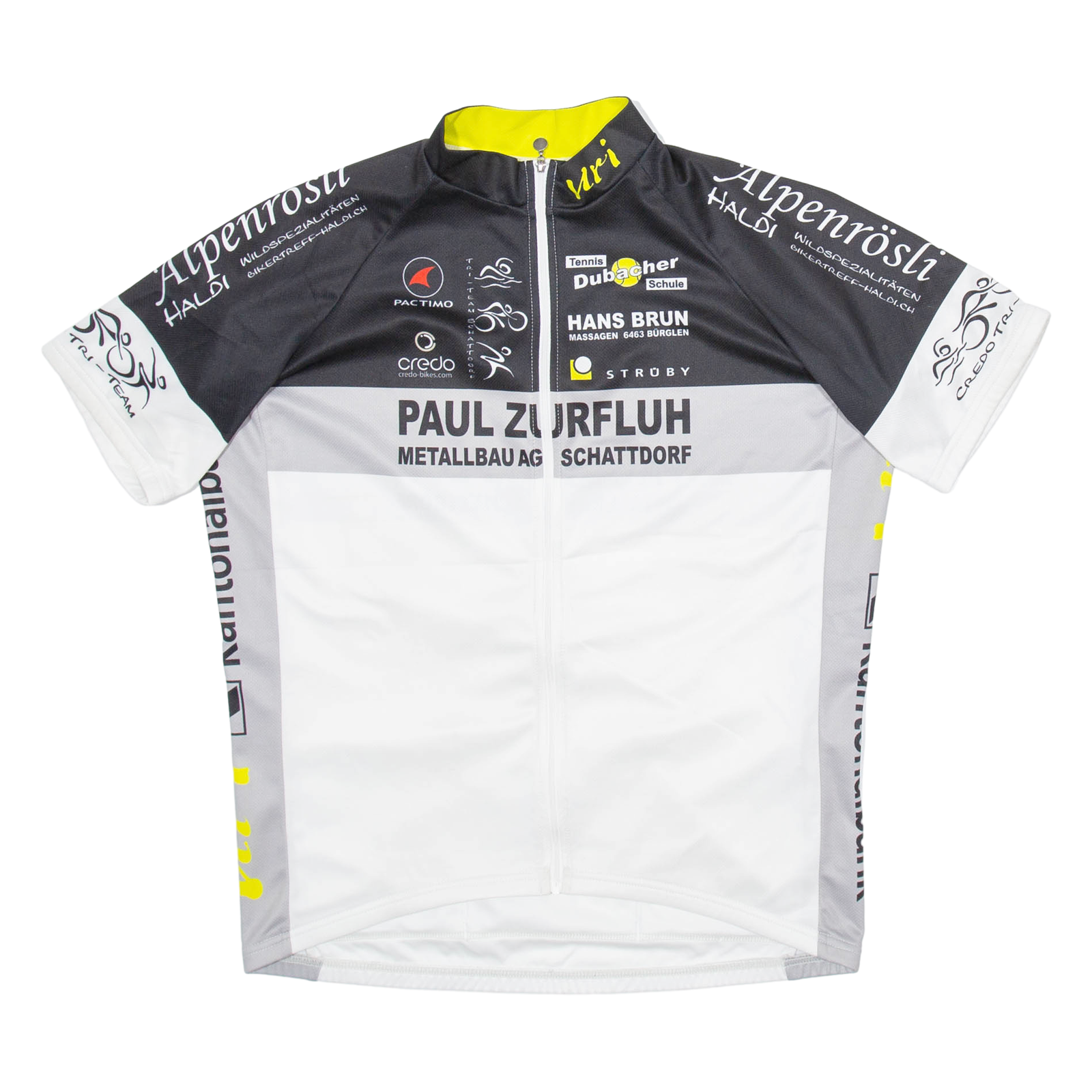 Full Zip Cycling Mens Jersey White XL Refurbished - N/A refurbished available on Cerqular