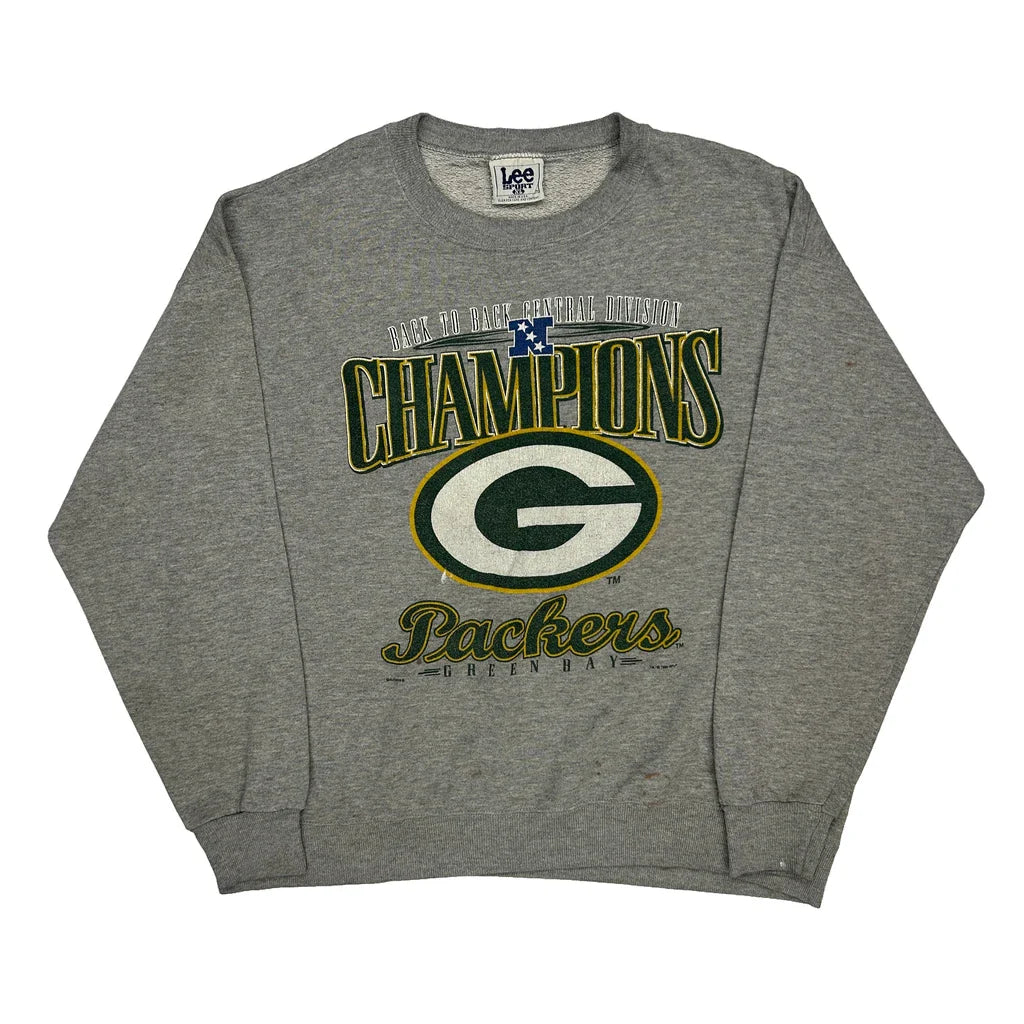 Buy Green Bay Packers Lee Sport Football Sweatshirt - XL Grey Cotton Blend Refurbished - $37.51 Green Bay Packers Lee Sport Football Sweatshirt - XL Grey Cotton Blend Refurbished - Thrifted (note: this is a term often used to describe second- refurbished available on Cerqular