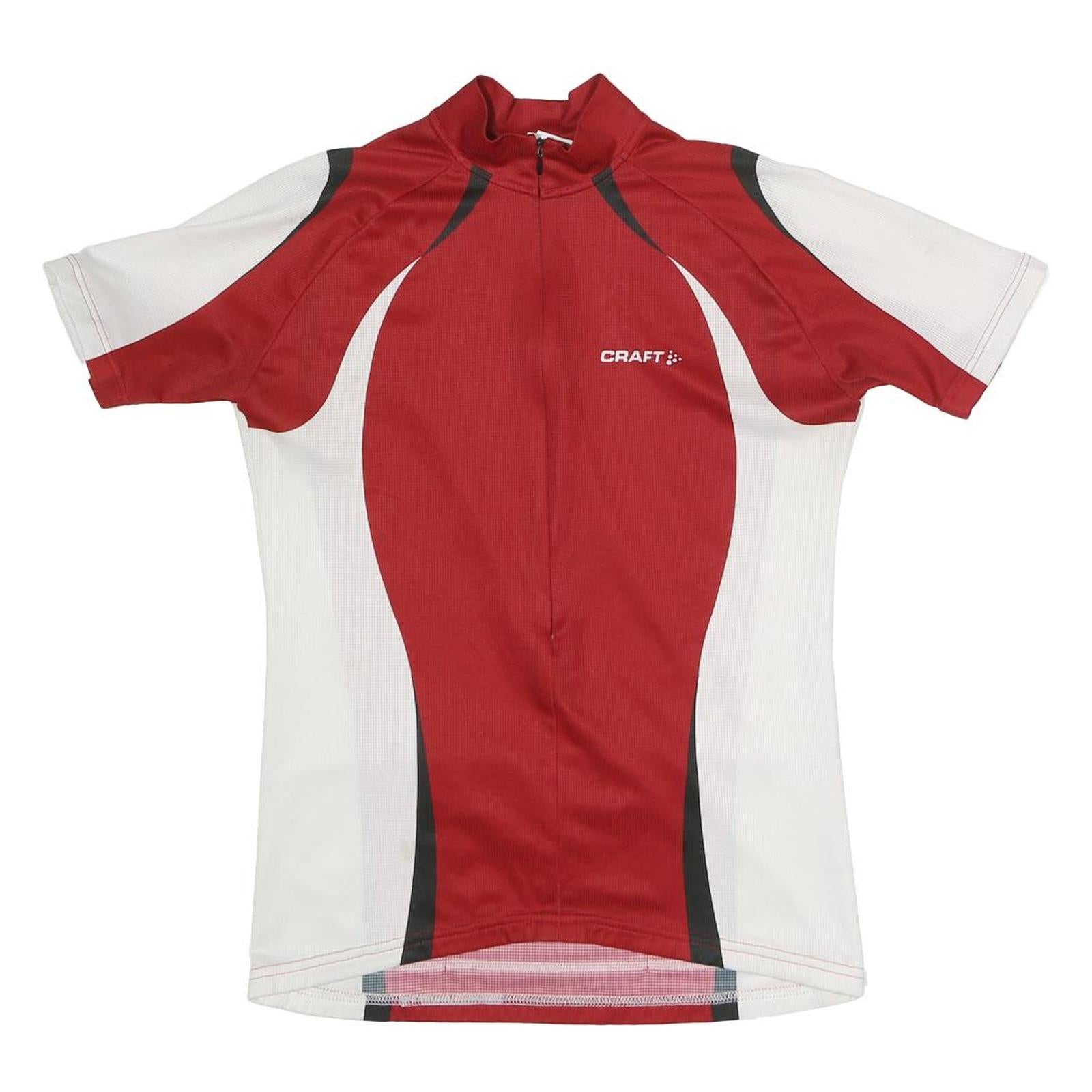 CRAFT Mens Red & White Cycling Jersey L Short Sleeve 1/4 Zip Sports Shirt Refurbished - N/A refurbished available on Cerqular