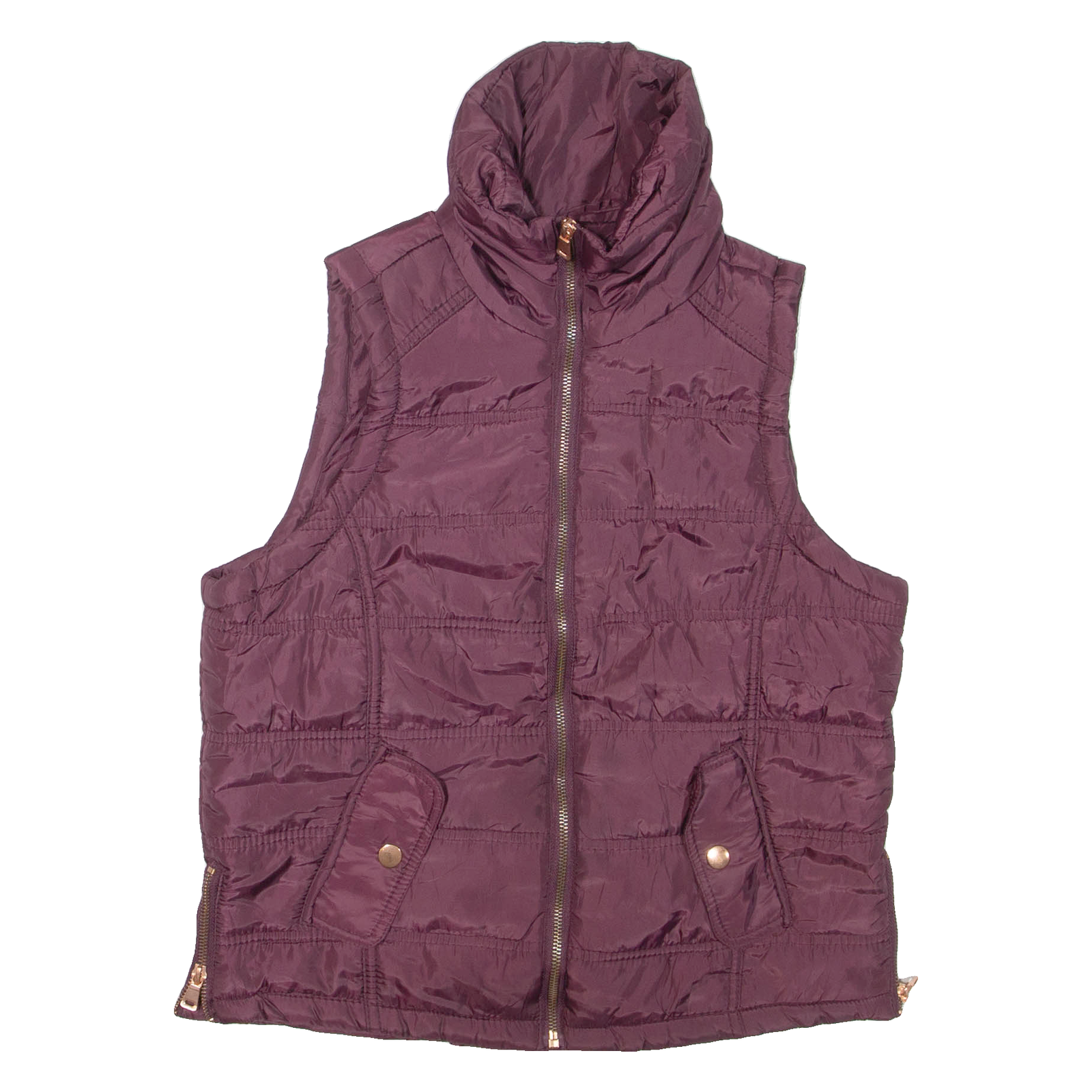 CHARLOTTE RUSSE Womens Gilet Purple M Refurbished - N/A refurbished available on Cerqular