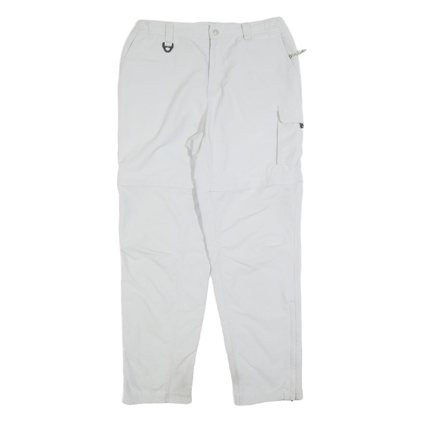 COLUMBIA Womens Polyester Blend White Regular Straight Trousers W32 L30 Outdoor Refurbished - N/A refurbished available on Cerqular