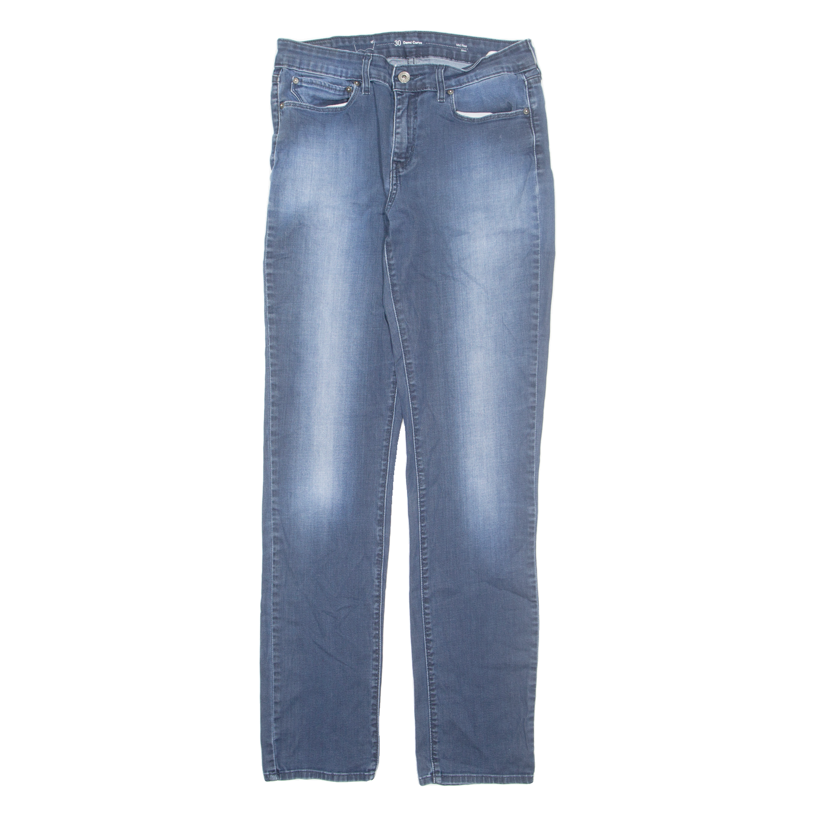 LEVI'S Womens Jeans Blue Slim Straight W30 L32 Refurbished - N/A refurbished available on Cerqular