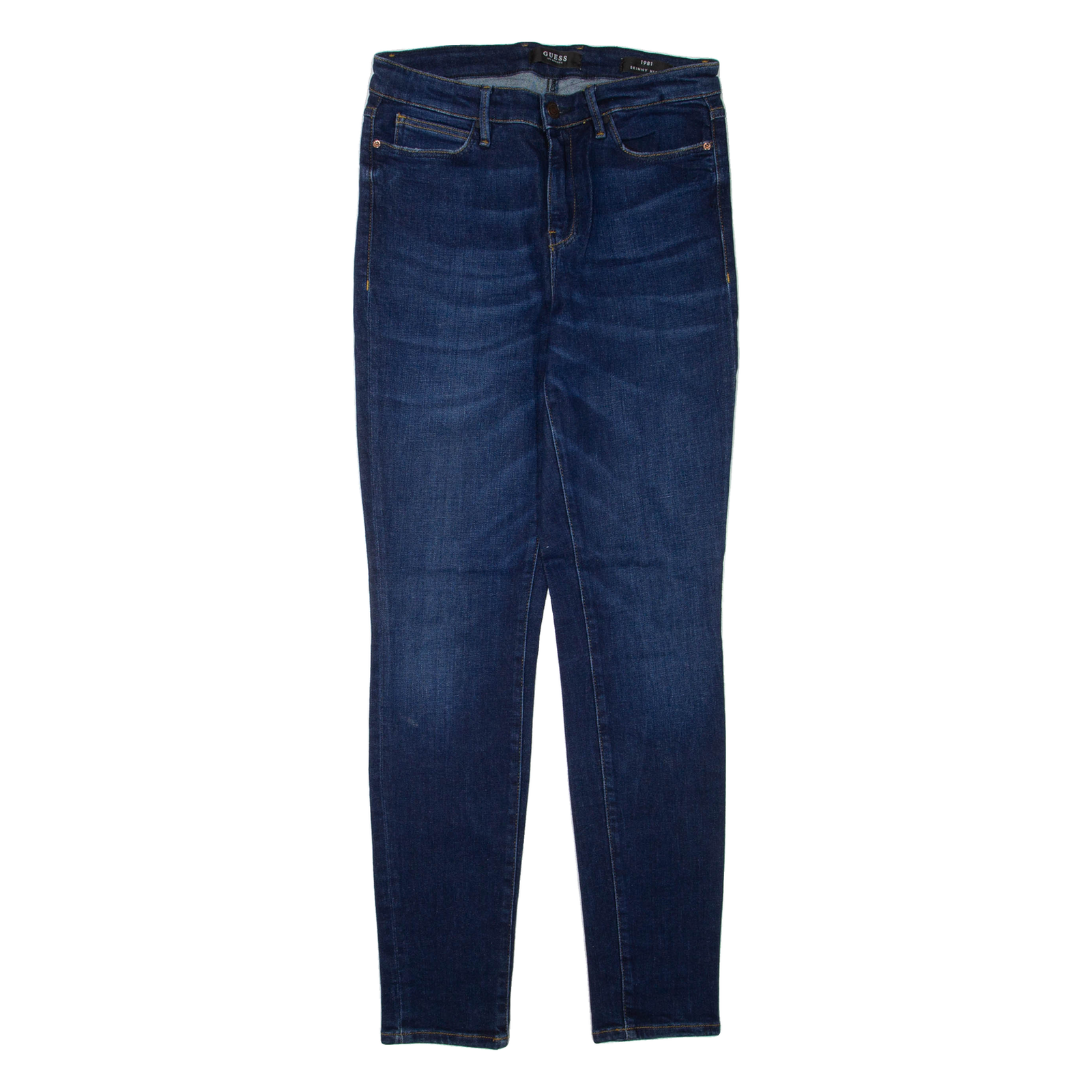 GUESS Womens Jeans Blue Regular Skinny W28 L30 Refurbished - N/A refurbished available on Cerqular