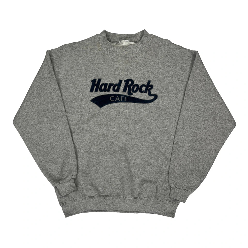 Buy Hard Rock Cafe Sweatshirt - Medium Grey Cotton Blend Refurbished - $44.21 Hard Rock Cafe Sweatshirt - Medium Grey Cotton Blend Refurbished - Thrifted (note: this is a term often used to describe second- refurbished available on Cerqular