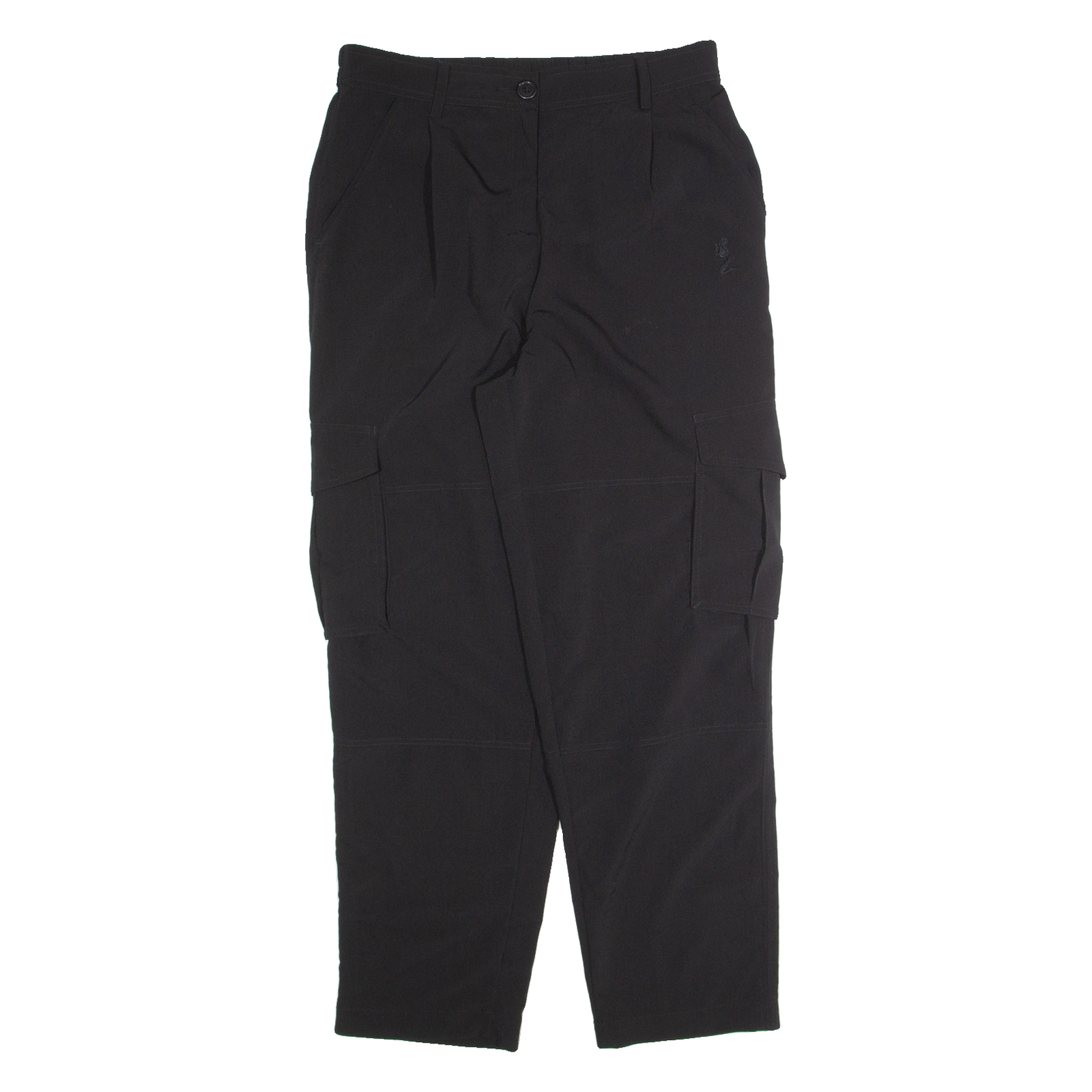 RELIGION LONDON Cargo Womens Trousers Black Regular Tapered W28 L28 Refurbished - N/A refurbished available on Cerqular