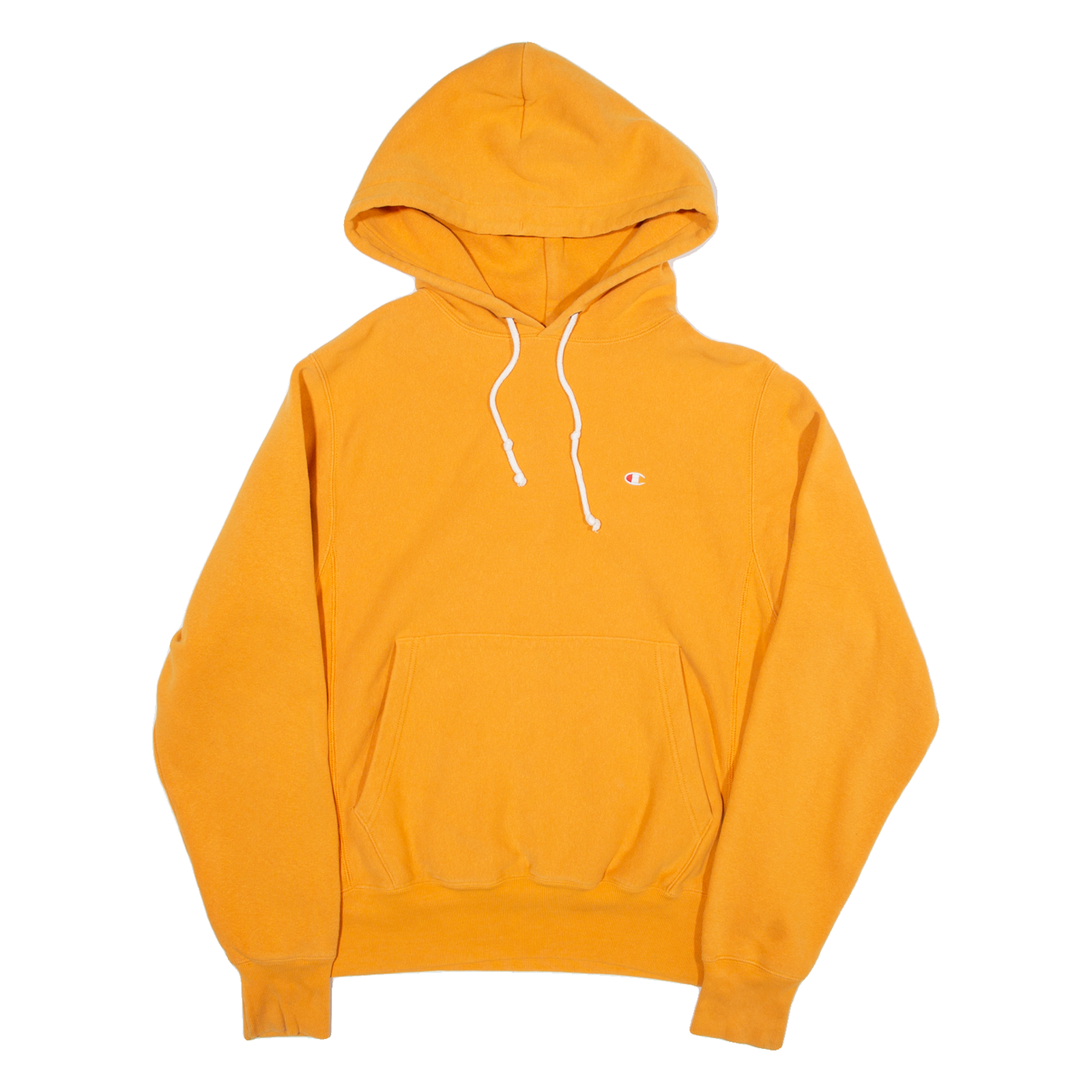 CHAMPION REVERSE WEAVE Womens Yellow Hoodie S Refurbished - N/A refurbished available on Cerqular