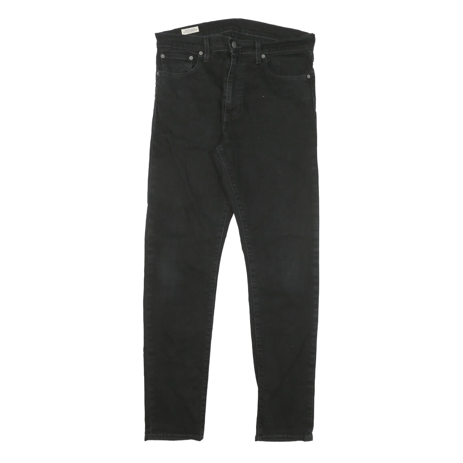 LEVI'S 512 Mens Jeans Black Slim Skinny Denim Raw W33 L32 Stretch Cotton Blend Refurbished - N/A refurbished available on Cerqular