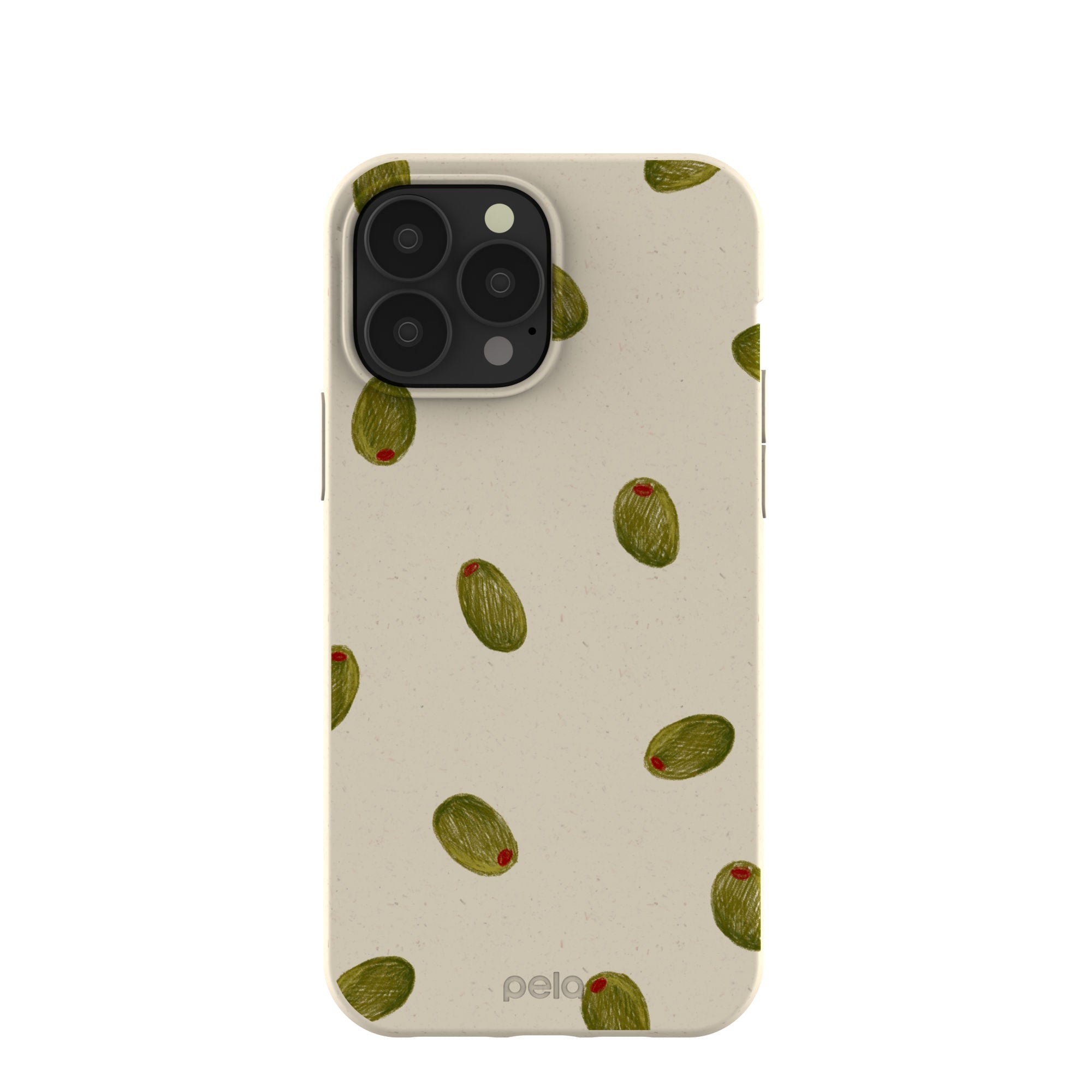 London Fog Olive Party iPhone 13 Pro Max Case Refurbished - Pela Case refurbished available on Cerqular