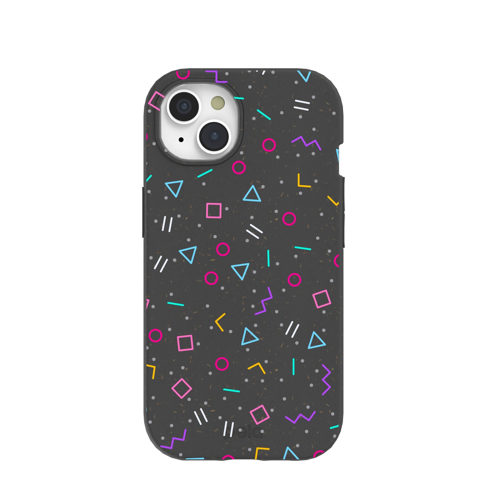 Black Neon Nostalgia iPhone 15 Case Refurbished - Pela Case refurbished available on Cerqular