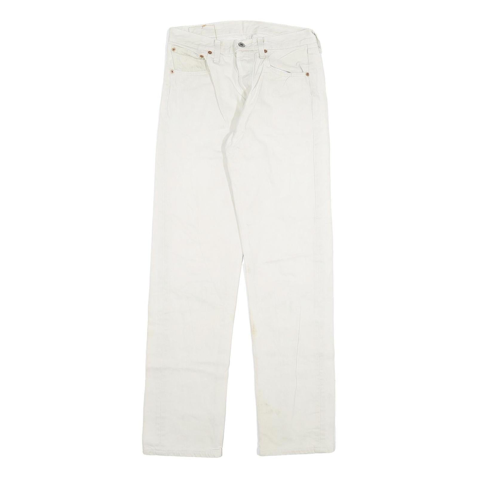 Buy LEVI'S 501XX Mens Jeans White Regular Straight Denim W28 L32 Classic Button Fly Refurbished - $49.39 LEVI'S 501XX Mens Jeans White Regular Straight Denim W28 L32 Classic Button Fly Refurbished - N/A refurbished available on Cerqular