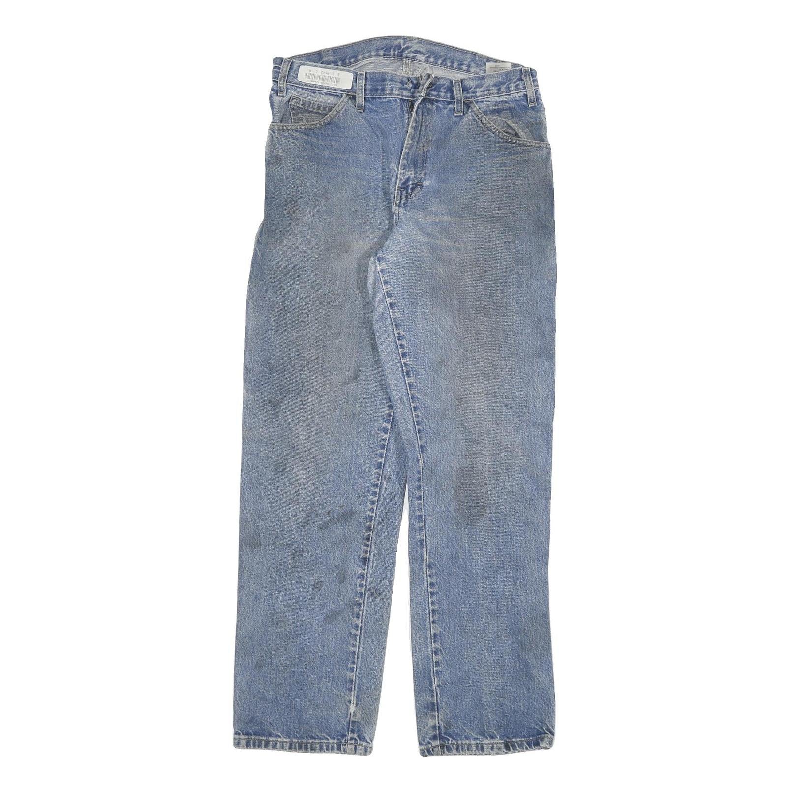 DICKIES Mens Jeans Blue Regular Straight Denim Medium W30 L30 Workwear Zip Refurbished - N/A refurbished available on Cerqular