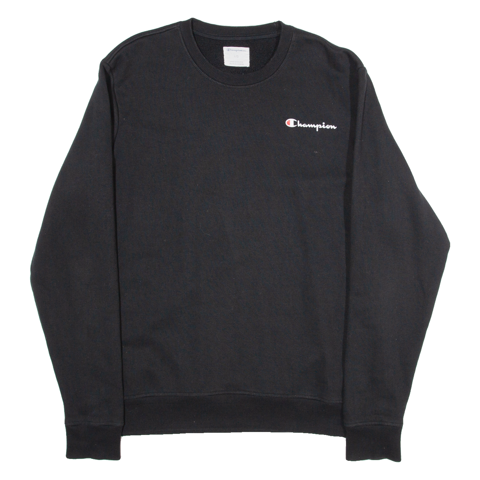CHAMPION Womens Sweatshirt Black L Refurbished - N/A refurbished available on Cerqular