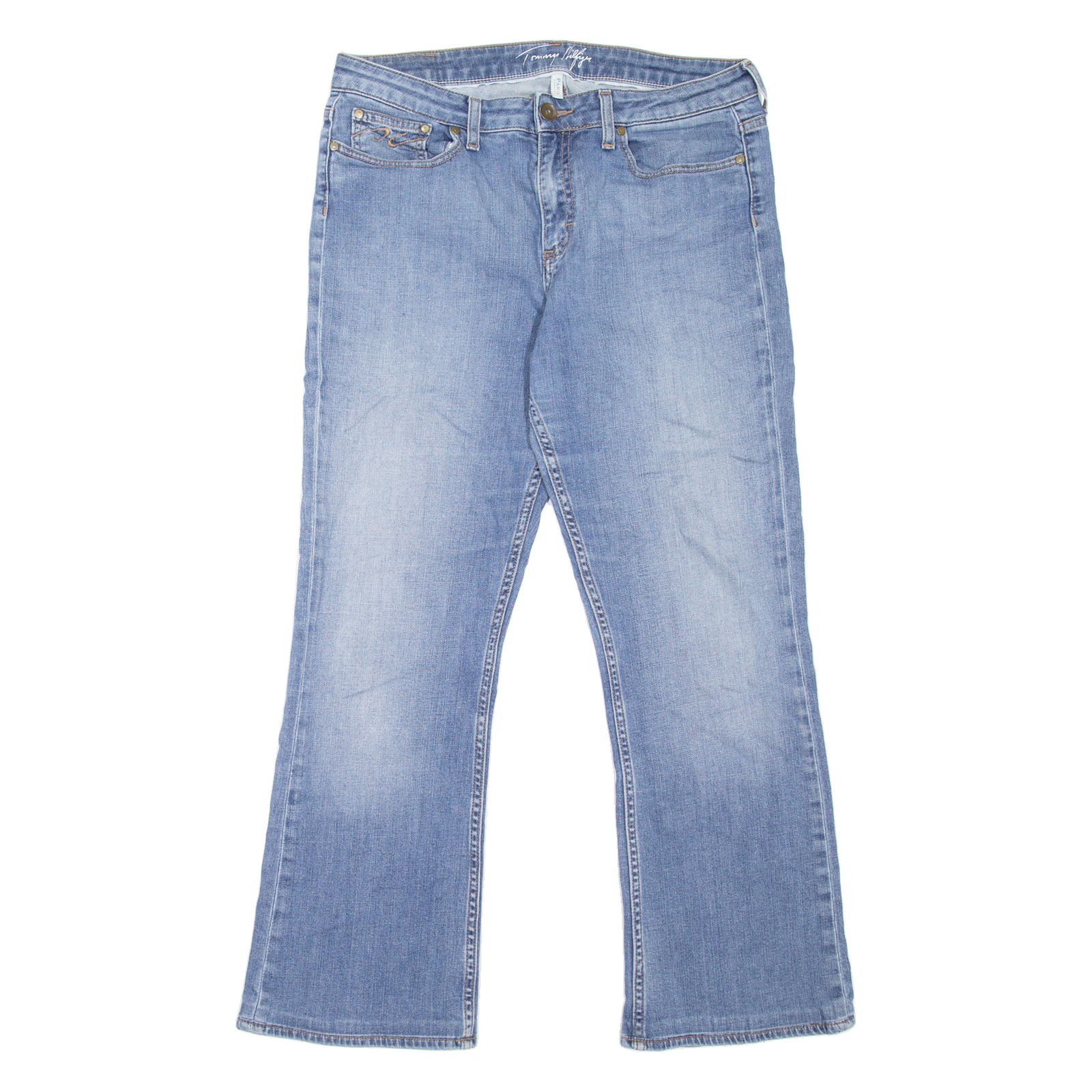 TOMMY HILFIGER Paris Womens Jeans Blue Classic Bootcut Stone Wash W32 L30 Refurbished - N/A refurbished available on Cerqular