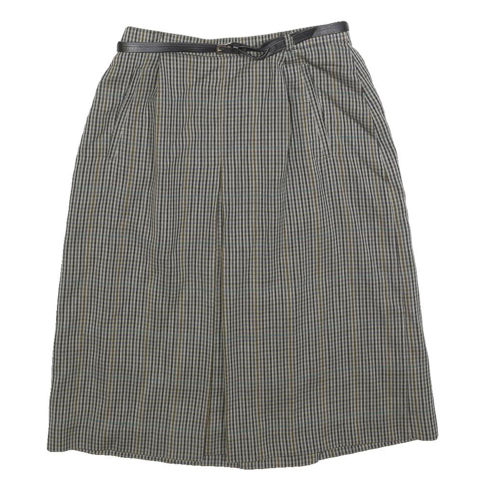 Buy Womens Grey Check Mini Woven Belted Skirt Size S Classic Office Wear Refurbished - $19.49 Womens Grey Check Mini Woven Belted Skirt Size S Classic Office Wear Refurbished - N/A refurbished available on Cerqular