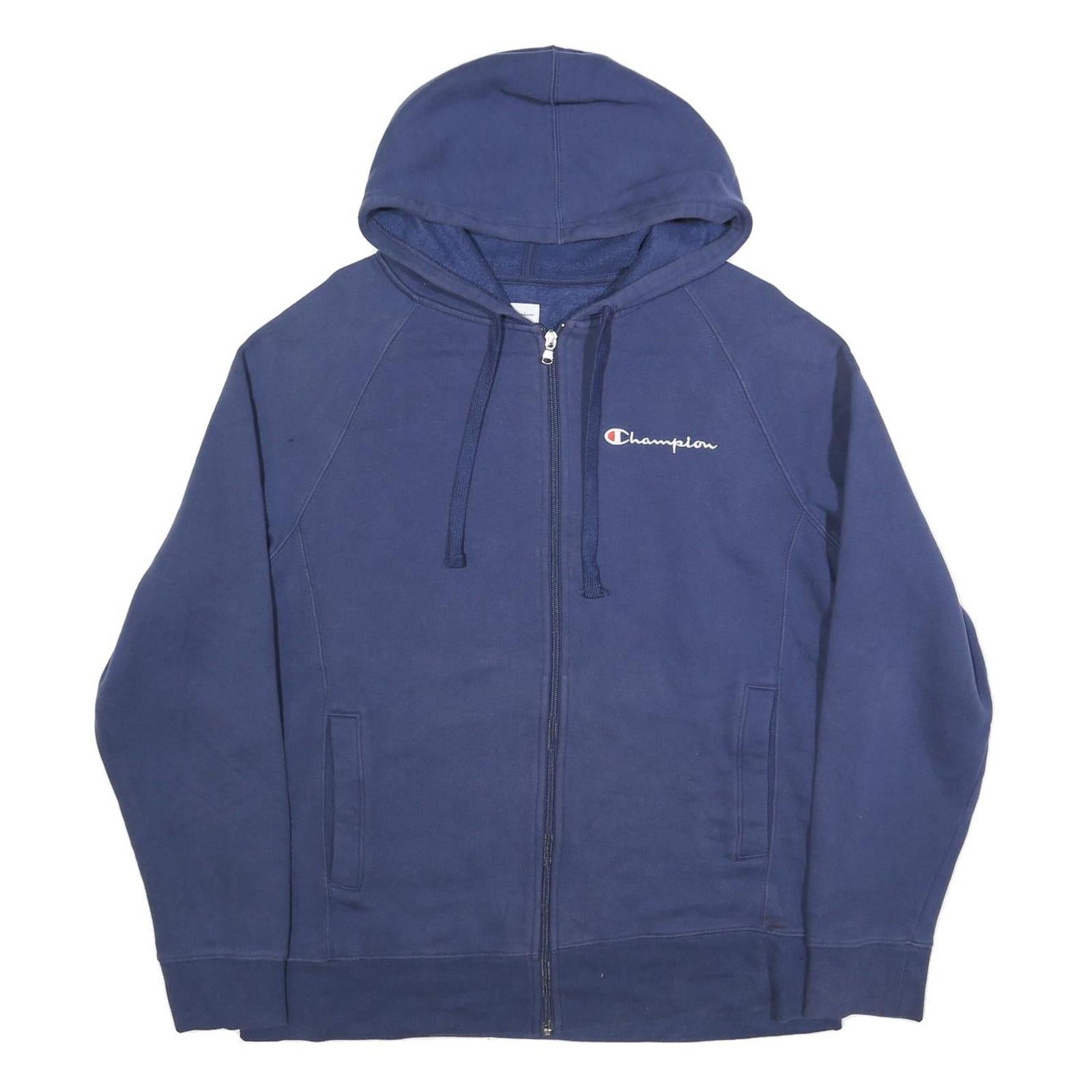 Buy CHAMPION Mens Navy Full Zip Hoodie L Cotton Blend Casual Sweatshirt Refurbished - $29.89 CHAMPION Mens Navy Full Zip Hoodie L Cotton Blend Casual Sweatshirt Refurbished - N/A refurbished available on Cerqular