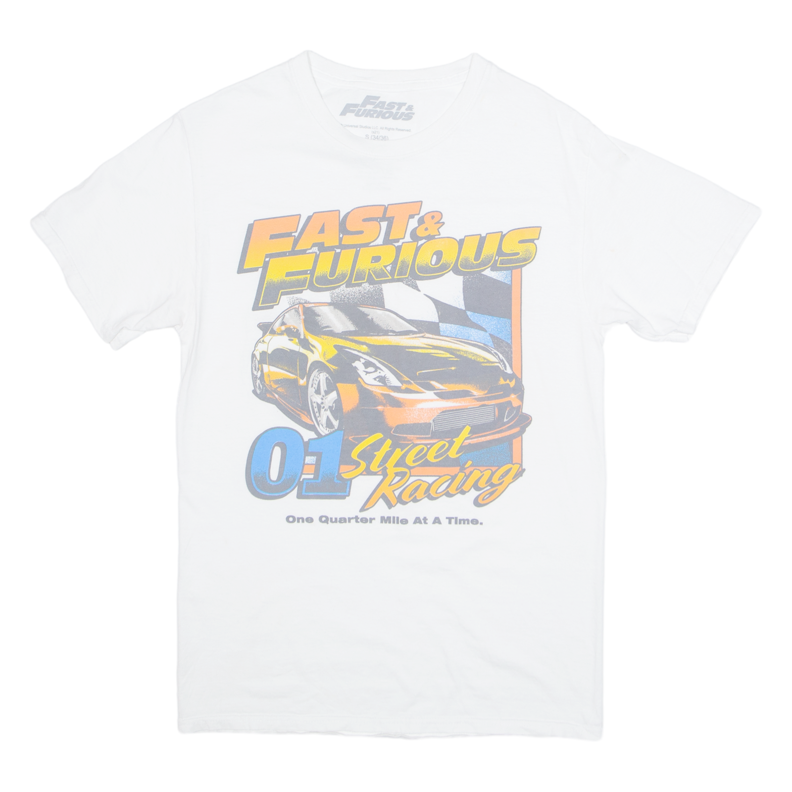 FAST AND FURIOUS Mens T-Shirt White S Refurbished - N/A refurbished available on Cerqular