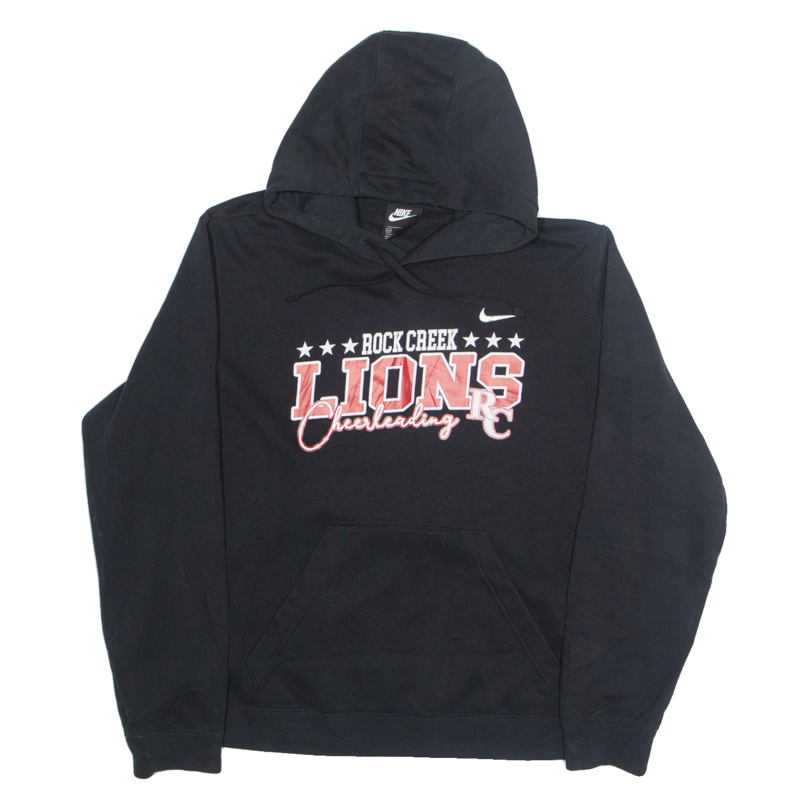 NIKE Rock Creek Lions Cheerleading Womens Black Hoodie USA 2XL Refurbished - N/A refurbished available on Cerqular