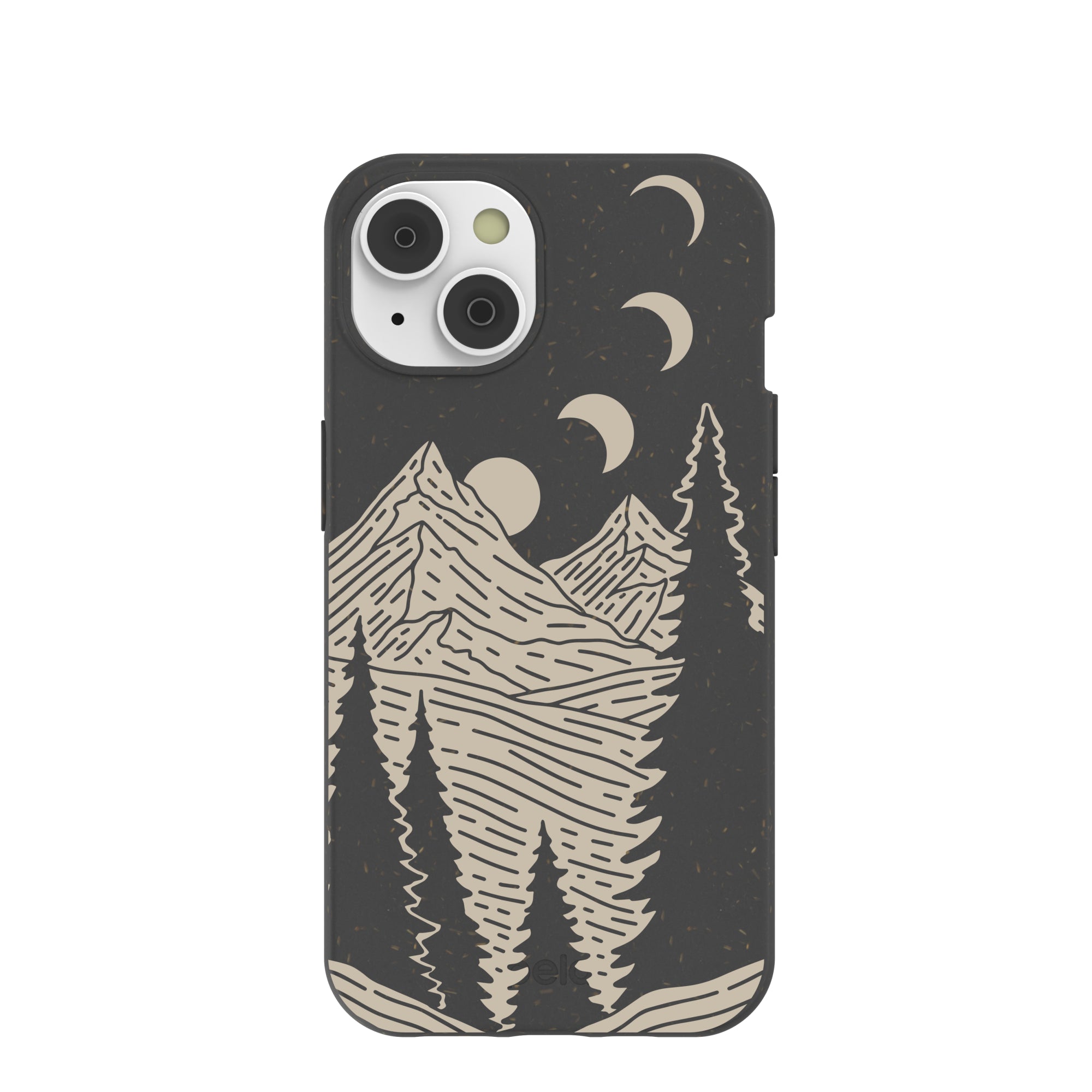 Black Moonlight Peaks iPhone 14/16e Case Refurbished - Pela Case refurbished available on Cerqular
