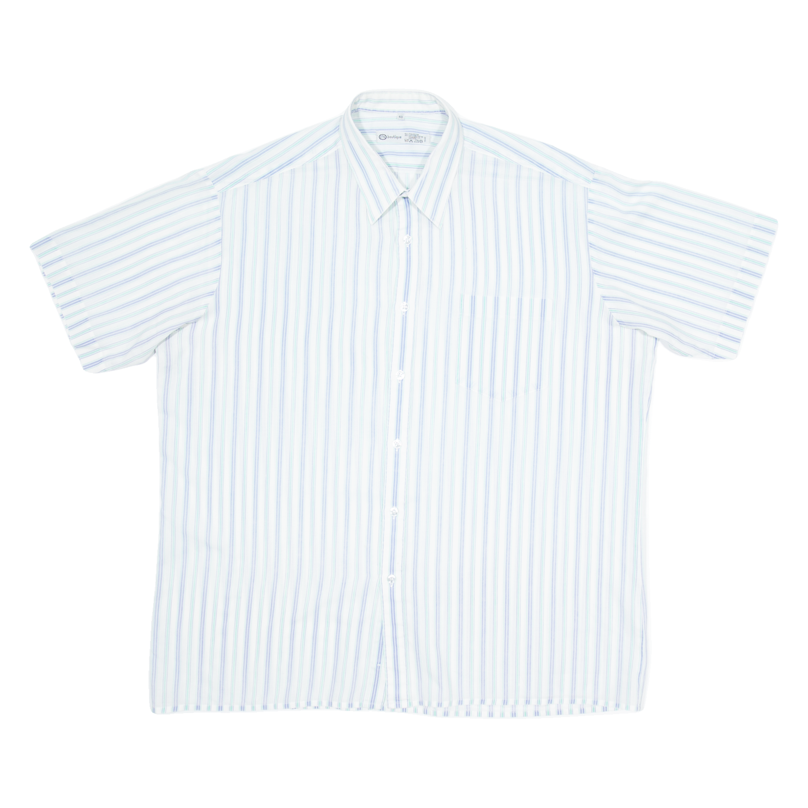 C&A BOUTIQUE Mens Shirt Blue Striped XL Refurbished - N/A refurbished available on Cerqular