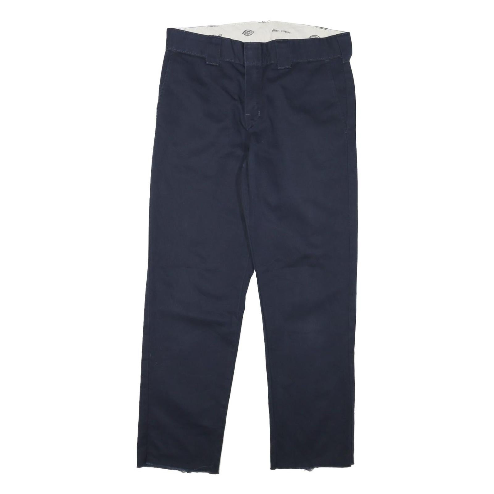 Buy DICKIES Mens Cotton Blend Navy Slim Straight Trousers W32 L28 Workwear Casual Refurbished - $37.69 DICKIES Mens Cotton Blend Navy Slim Straight Trousers W32 L28 Workwear Casual Refurbished - N/A refurbished available on Cerqular