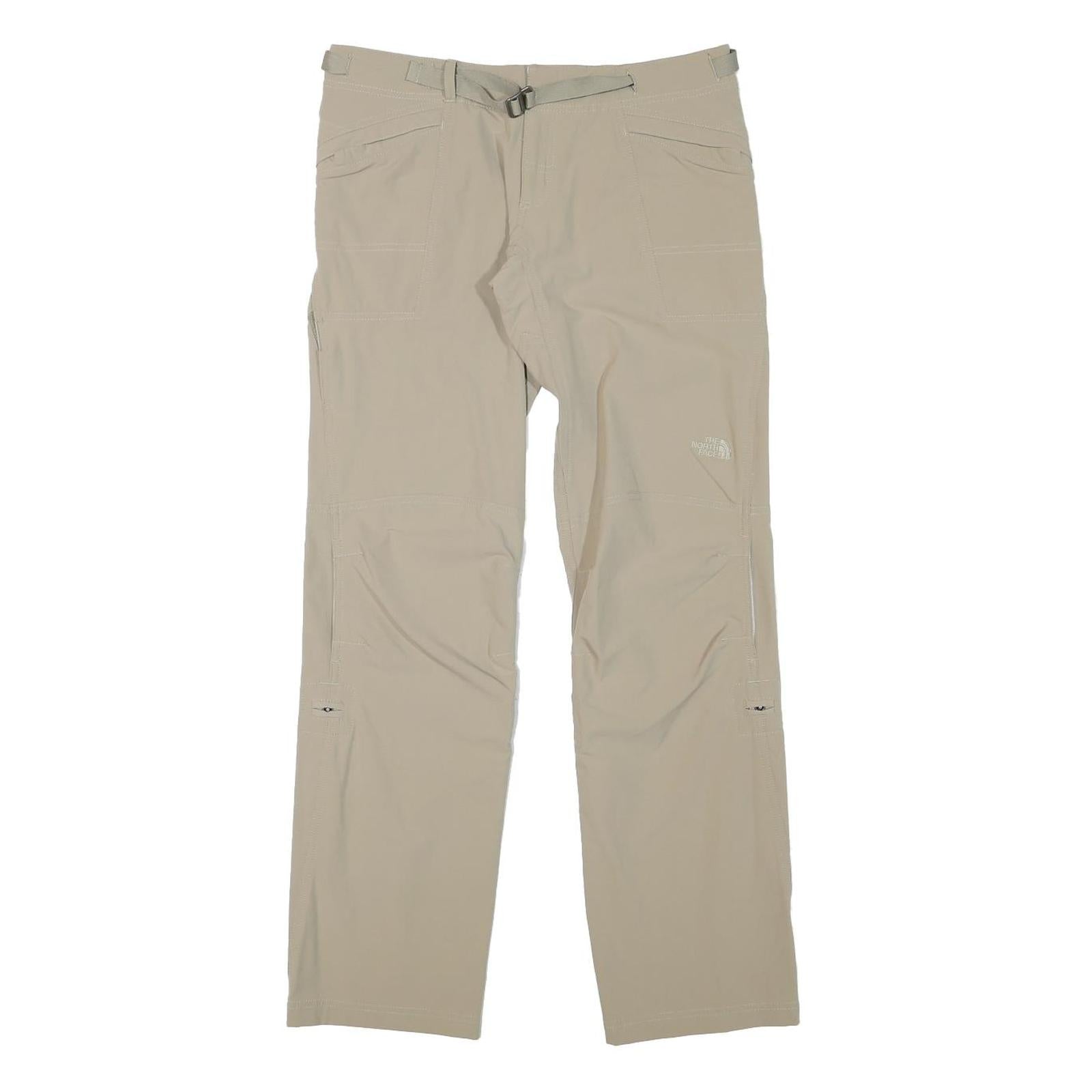 THE NORTH FACE Womens Beige Cotton Blend Regular Straight Trousers W31 L31 Refurbished - N/A refurbished available on Cerqular