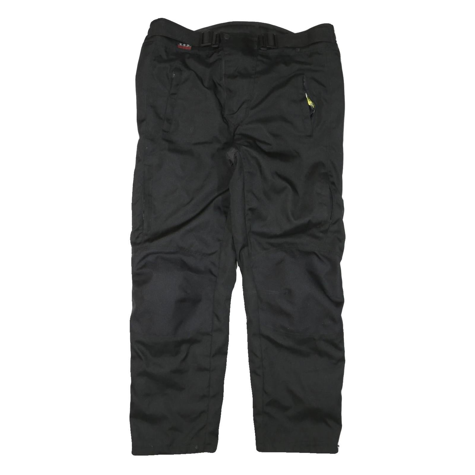 TOURING Mens Polyester Blend Black Regular Fit Trousers W38 L32 Zip Closure Refurbished - N/A refurbished available on Cerqular