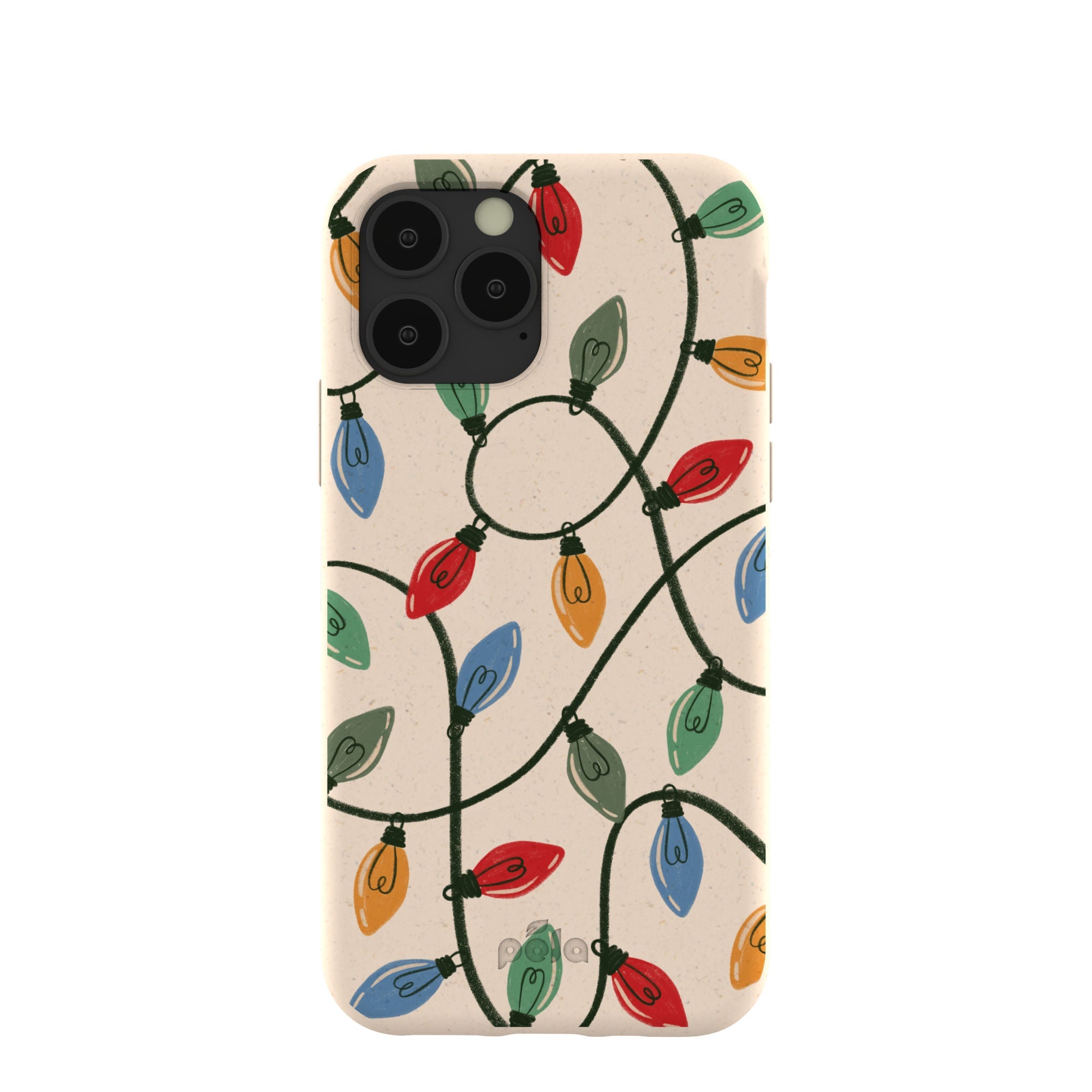 Seashell Holiday Lights iPhone 11 Pro Case Refurbished - Pela Case refurbished available on Cerqular