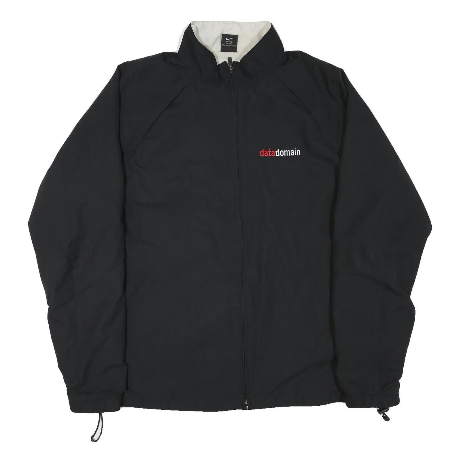 NIKE Mens Black Zip Jacket 2XL Polyester Blend Plain Lightweight Sportswear Refurbished - N/A refurbished available on Cerqular