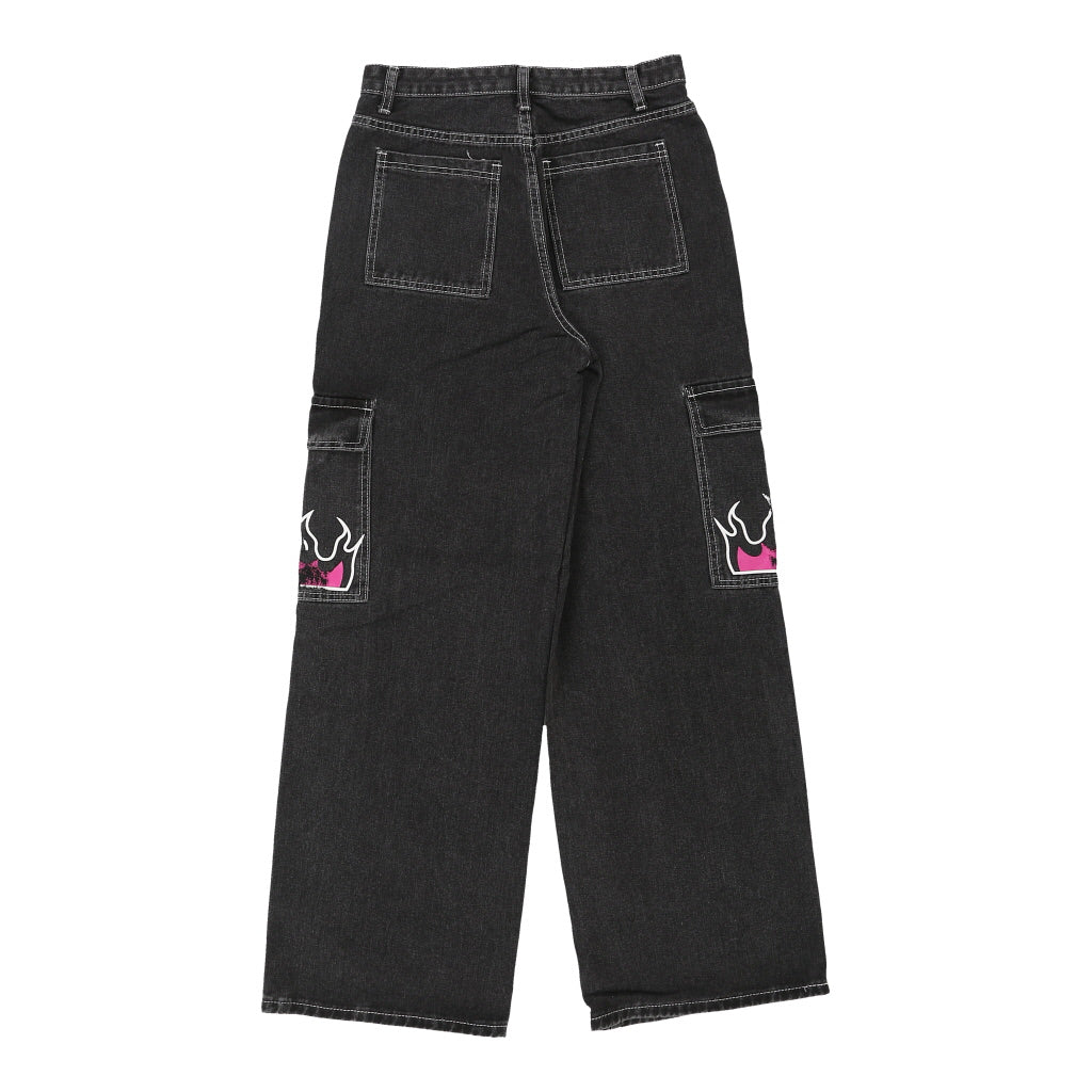 Ashton Wear Cargo Trousers - 29W UK 12 Black Cotton Refurbished - Thrifted (note: this is a term often used to describe second- refurbished available on Cerqular
