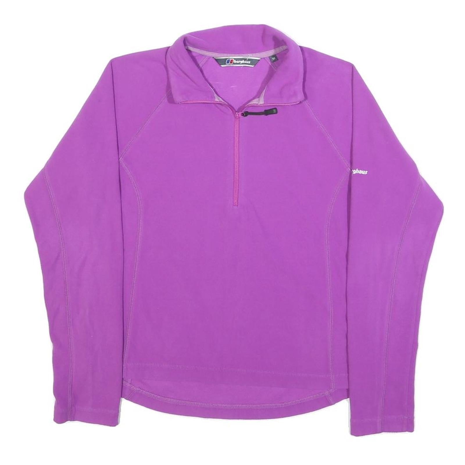 BERGHAUS Womens Purple Plain Polyester Performance Jumper Pullover UK 10 Refurbished - N/A refurbished available on Cerqular