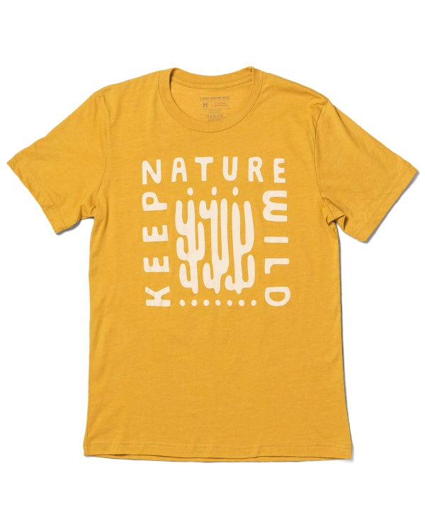 Cactus Buds Unisex Tee | Mustard | Size: 3XL Refurbished - Keep Nature Wild refurbished available on Cerqular