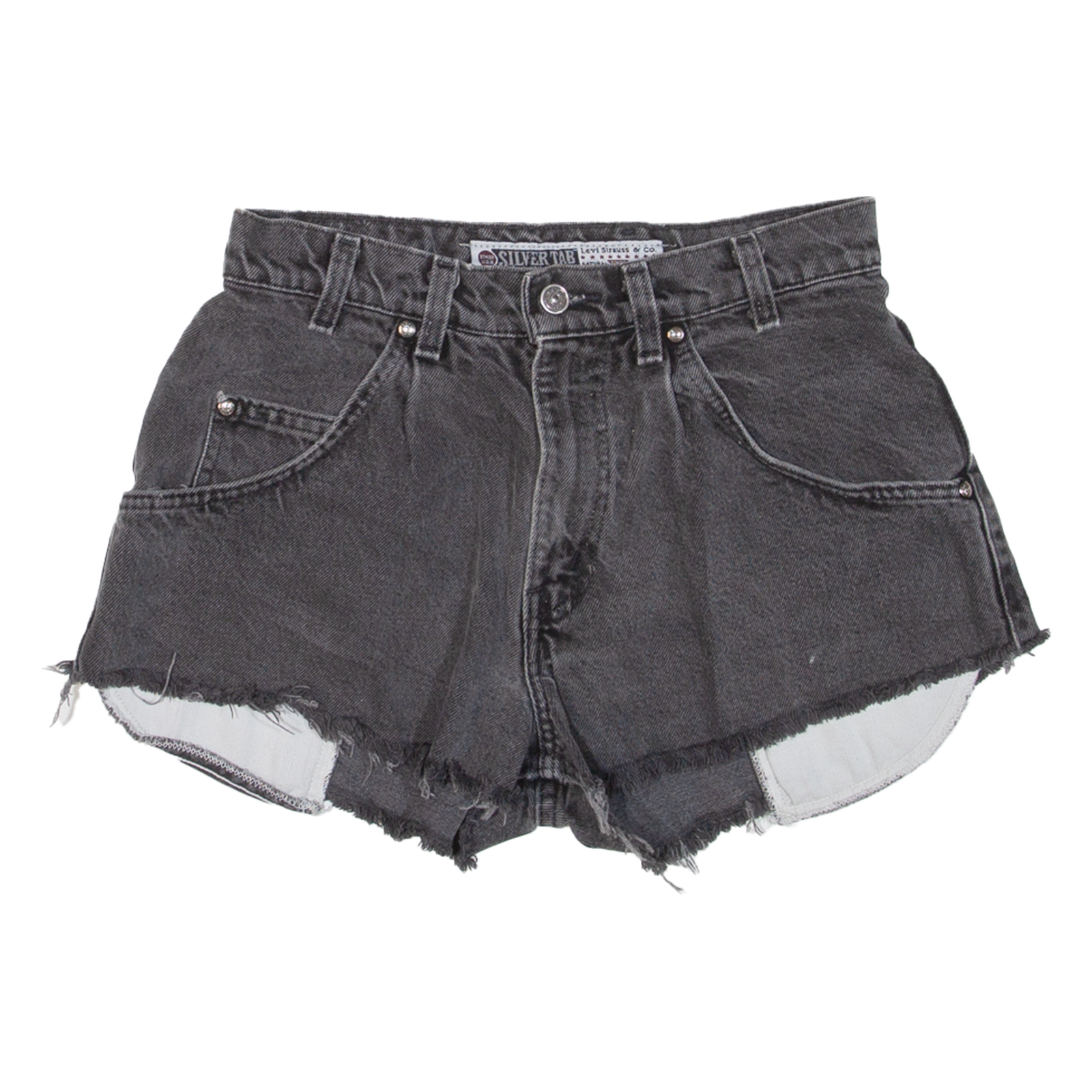 LEVI'S Womens Denim Shorts Black S W28 Refurbished - N/A refurbished available on Cerqular