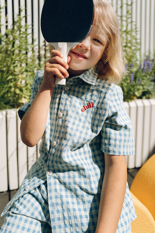 Boys Checkered shirt - Chill | Size: 6-8 years Refurbished - N/A (Note: This brand may not be well-known globally refurbished available on Cerqular