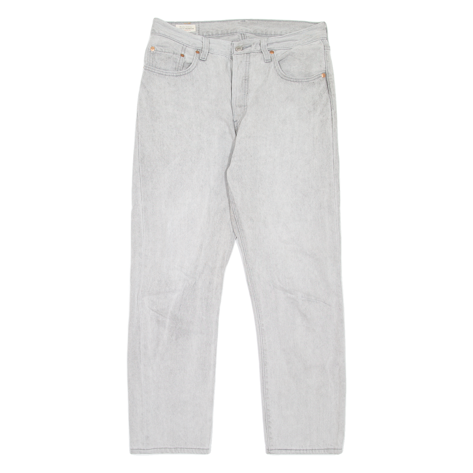 LEVI'S 501 BIG E Jeans Womens Grey Regular Straight W28 L28 Refurbished - N/A refurbished available on Cerqular
