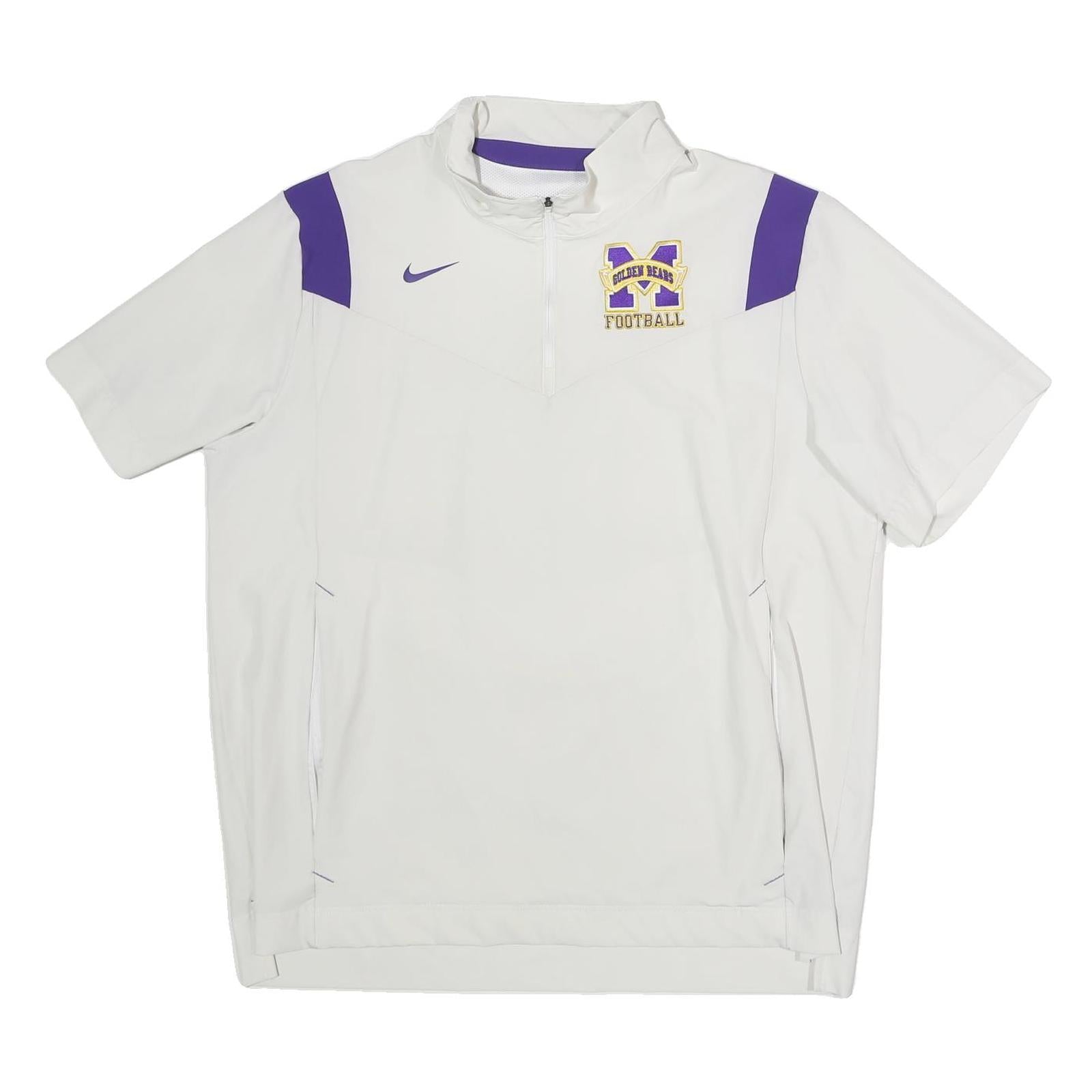 Buy NIKE Mens White & Purple Golden Bears Football 1/4 Zip XL Sweatshirt Refurbished - $41.59 NIKE Mens White & Purple Golden Bears Football 1/4 Zip XL Sweatshirt Refurbished - N/A refurbished available on Cerqular