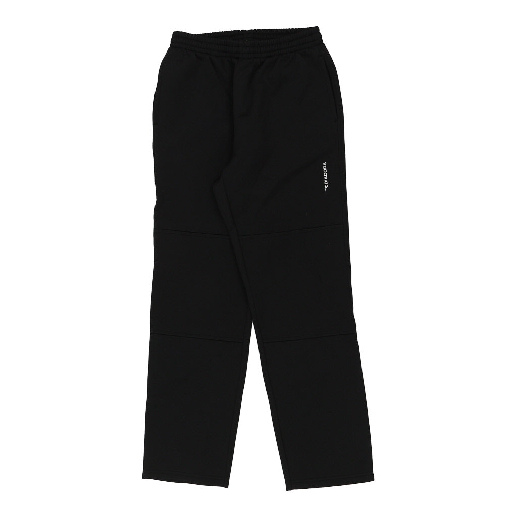 Age 13 Diadora Tracksuit - Large Black Polyester Refurbished - Thrifted (note: this is a term often used to describe second- refurbished available on Cerqular