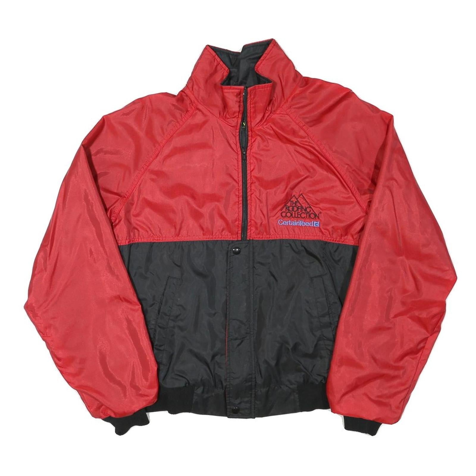 K PRODUCTS Womens Red & Black Zip Jacket L Polyester Blend Colourblock The Refurbished - N/A refurbished available on Cerqular