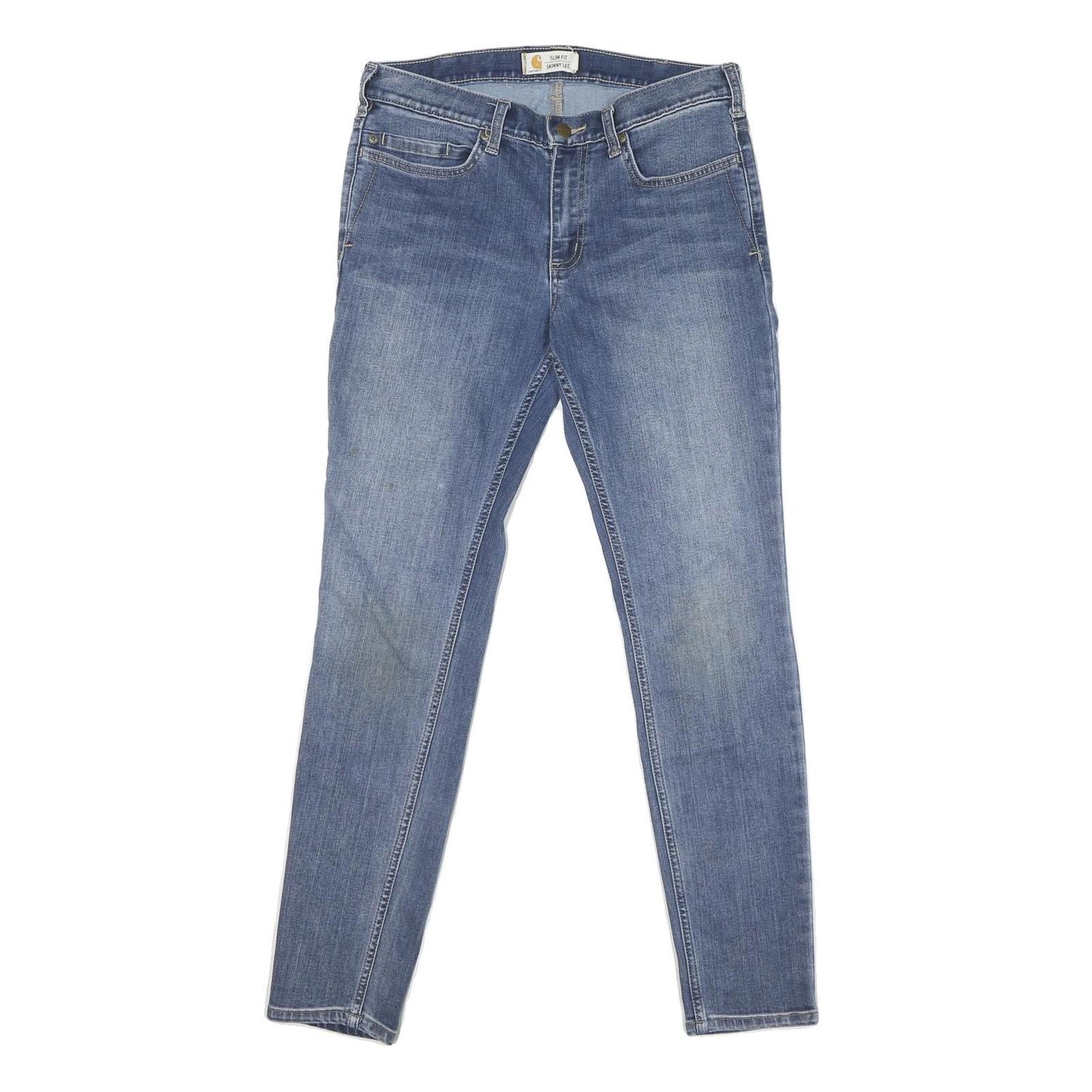 CARHARTT Womens Slim Fit Skinny Jeans Blue Denim W31 L29 Stylish Cotton Blend Refurbished - N/A refurbished available on Cerqular