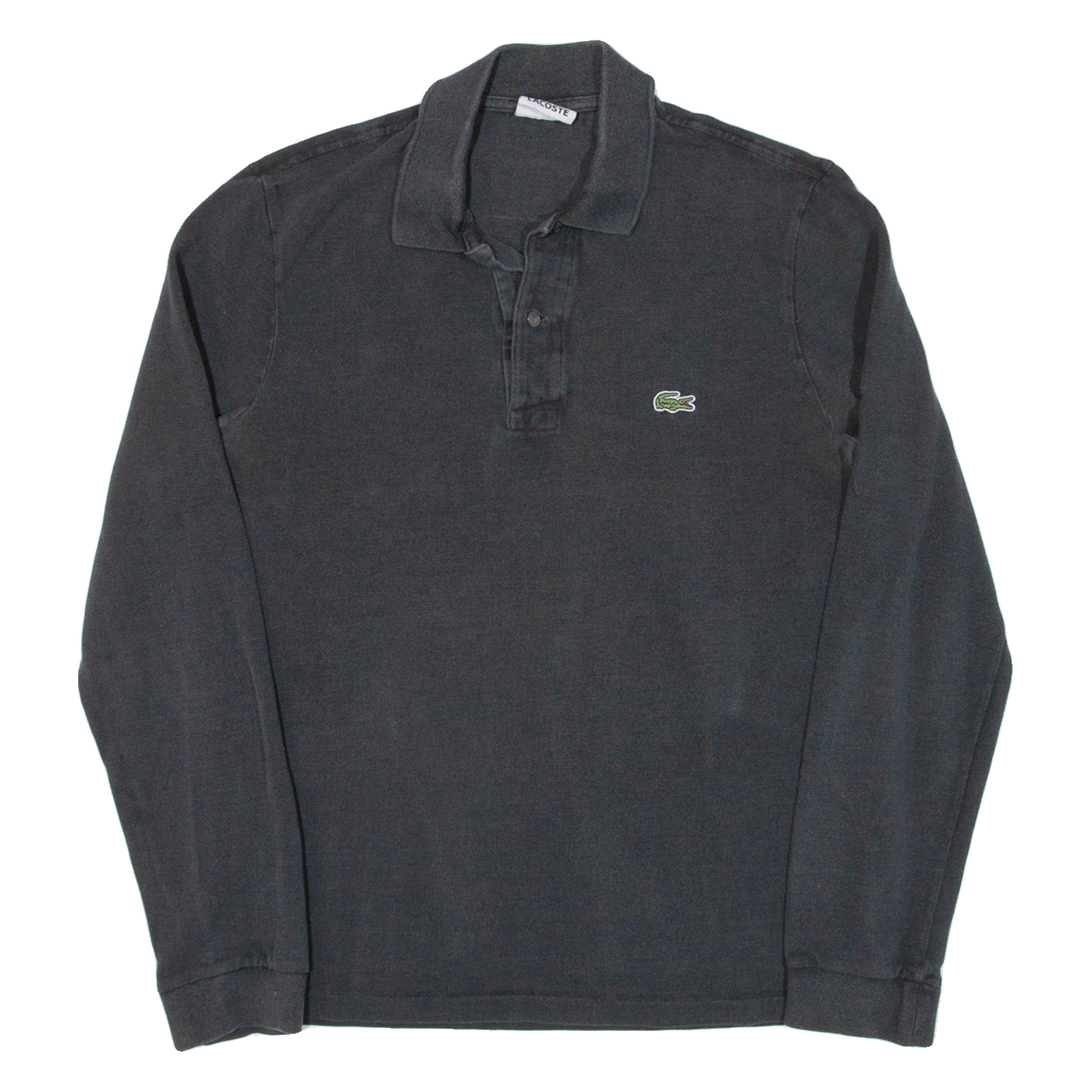 LACOSTE Mens Polo Shirt Grey Long Sleeve S Refurbished - N/A refurbished available on Cerqular