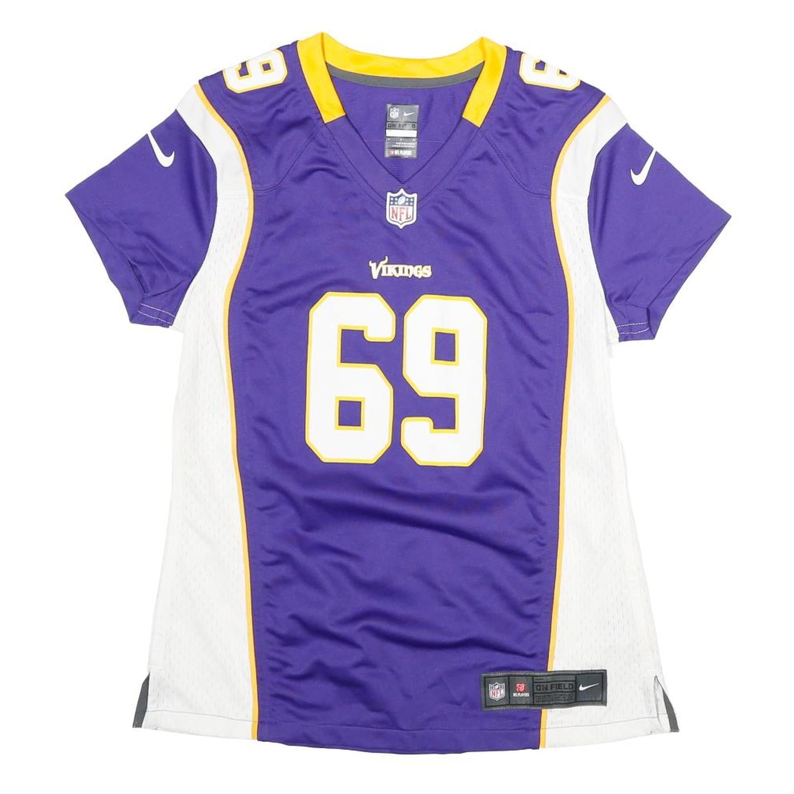NIKE Womens Purple & White Vikings Football Shirt M Short Sleeve V-Neck NFL Refurbished - N/A refurbished available on Cerqular
