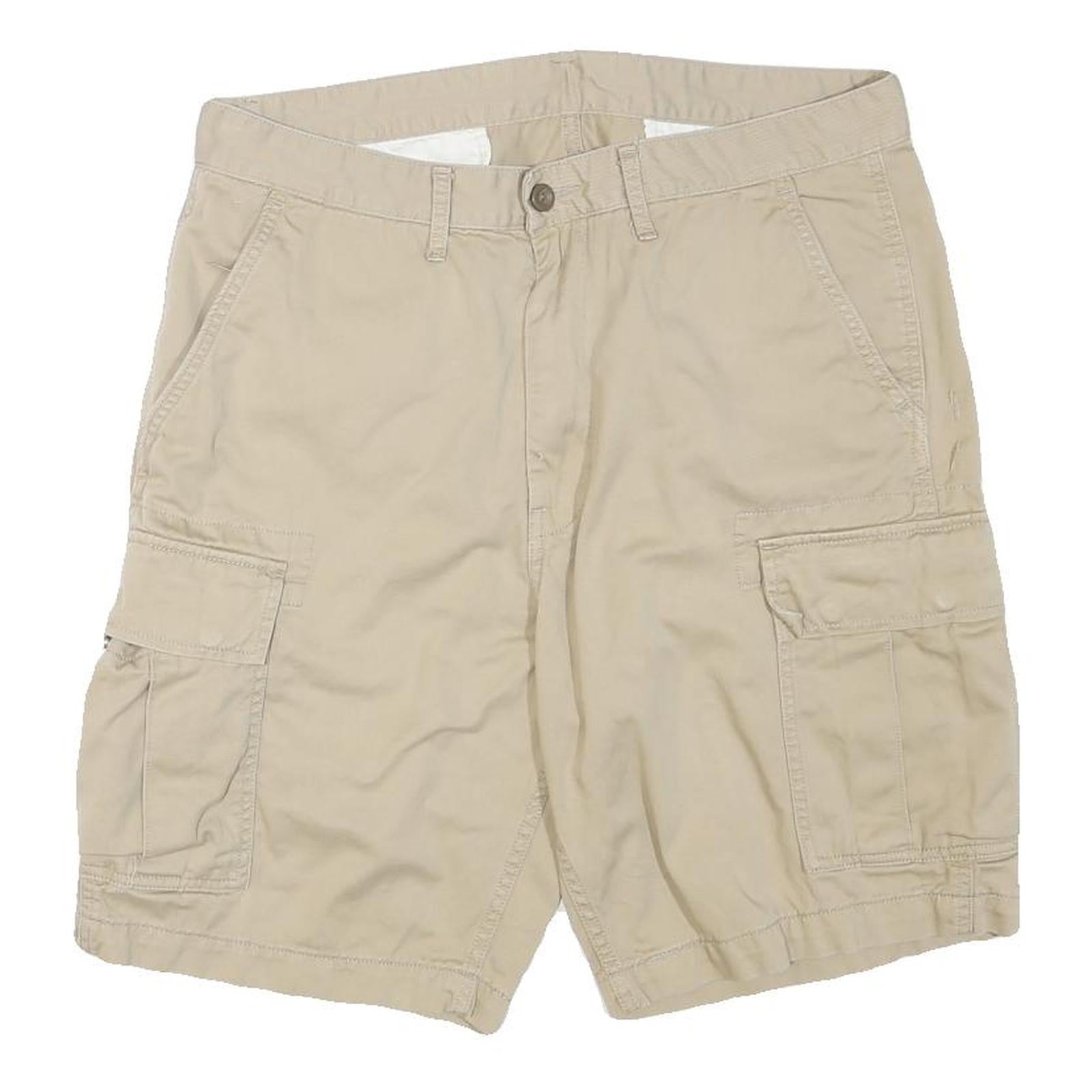 LEVI'S Mens Shorts Beige Cargo L W33 Cotton Blend Casual Pockets Refurbished - N/A refurbished available on Cerqular