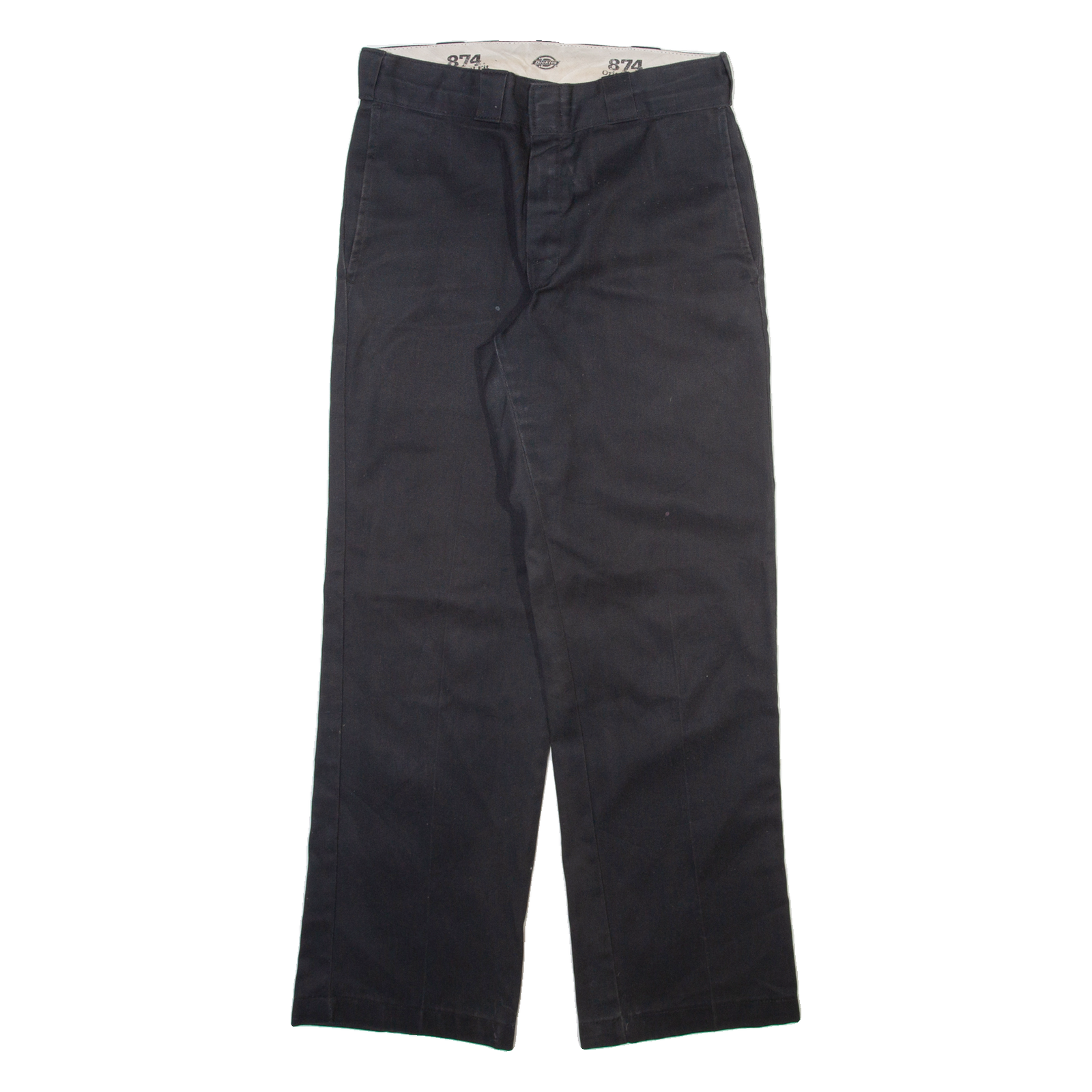 DICKIES 874 Workwear Mens Trousers Black Regular Straight W30 L28 Refurbished - N/A refurbished available on Cerqular