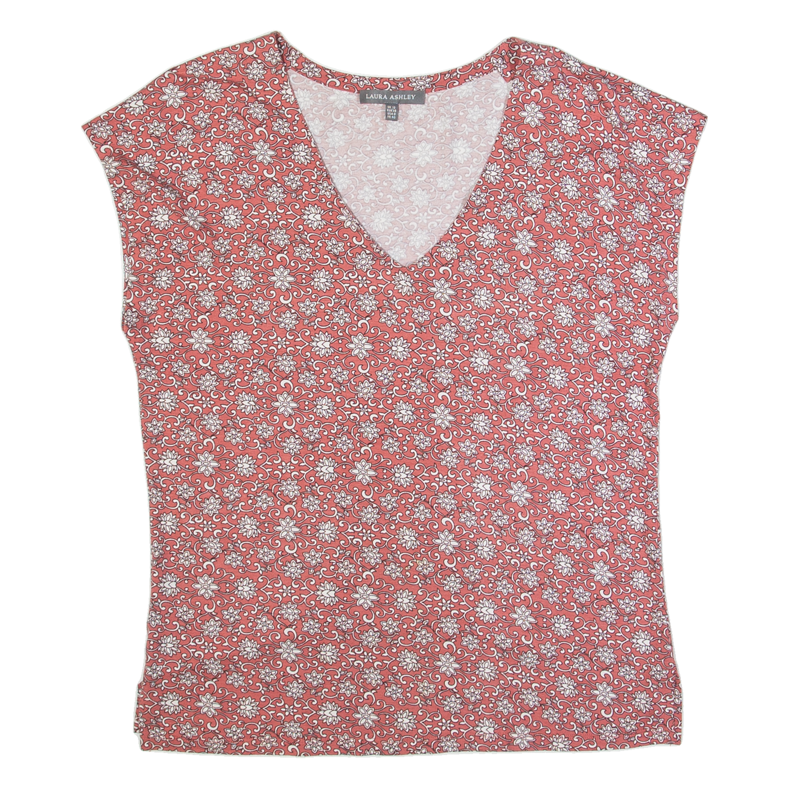Buy LAURA ASHLEY Womens Printed Top Pink V-Neck Floral UK 12 Refurbished - $23.39 LAURA ASHLEY Womens Printed Top Pink V-Neck Floral UK 12 Refurbished - N/A refurbished available on Cerqular