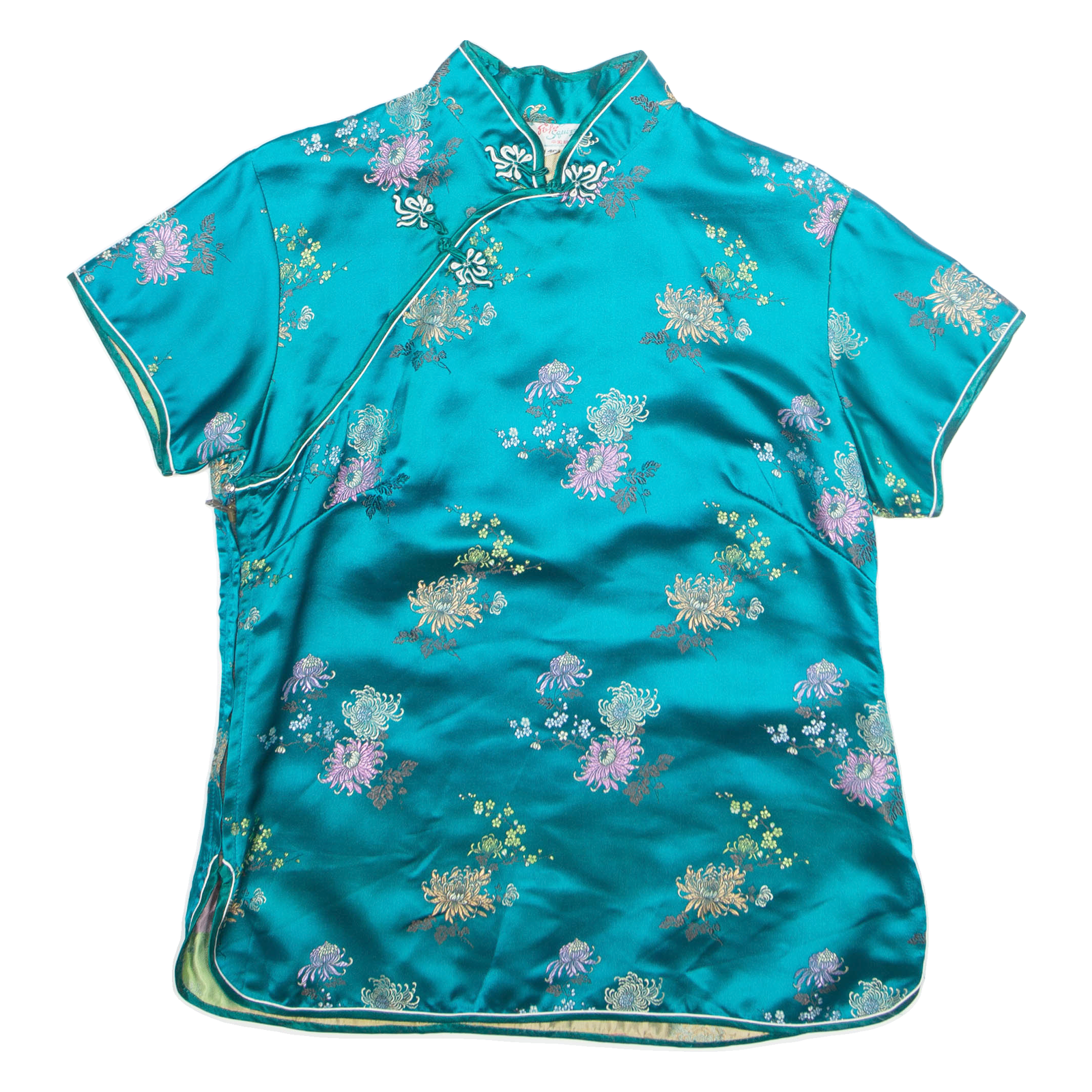 FOFE SQUIRREL Womens Printed Top Blue Floral L Refurbished - N/A refurbished available on Cerqular