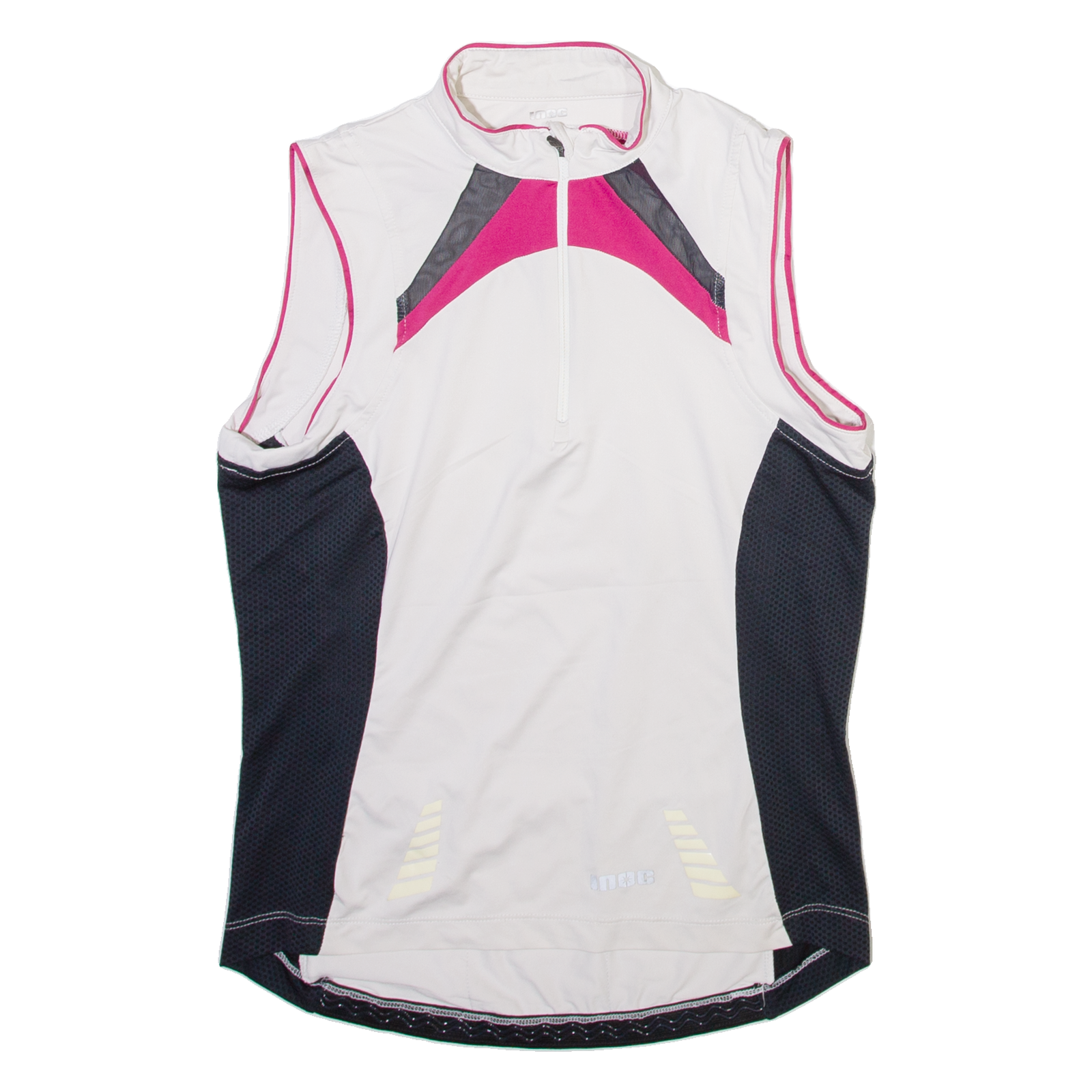 INOC Womens Jersey White Sleeveless 1/4 Zip S Refurbished - N/A refurbished available on Cerqular