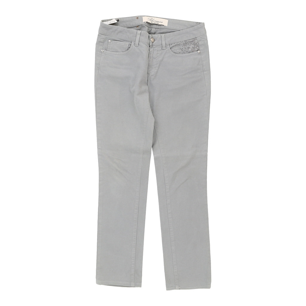 Blumarine Jeans - 30W UK 8 Grey Cotton Refurbished - Thrifted (note: this is a term often used to describe second- refurbished available on Cerqular