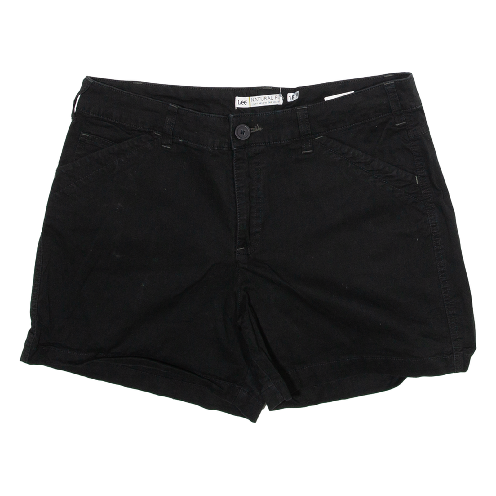 LEE Natural Fit Womens Denim Shorts Black M W32 Refurbished - N/A refurbished available on Cerqular