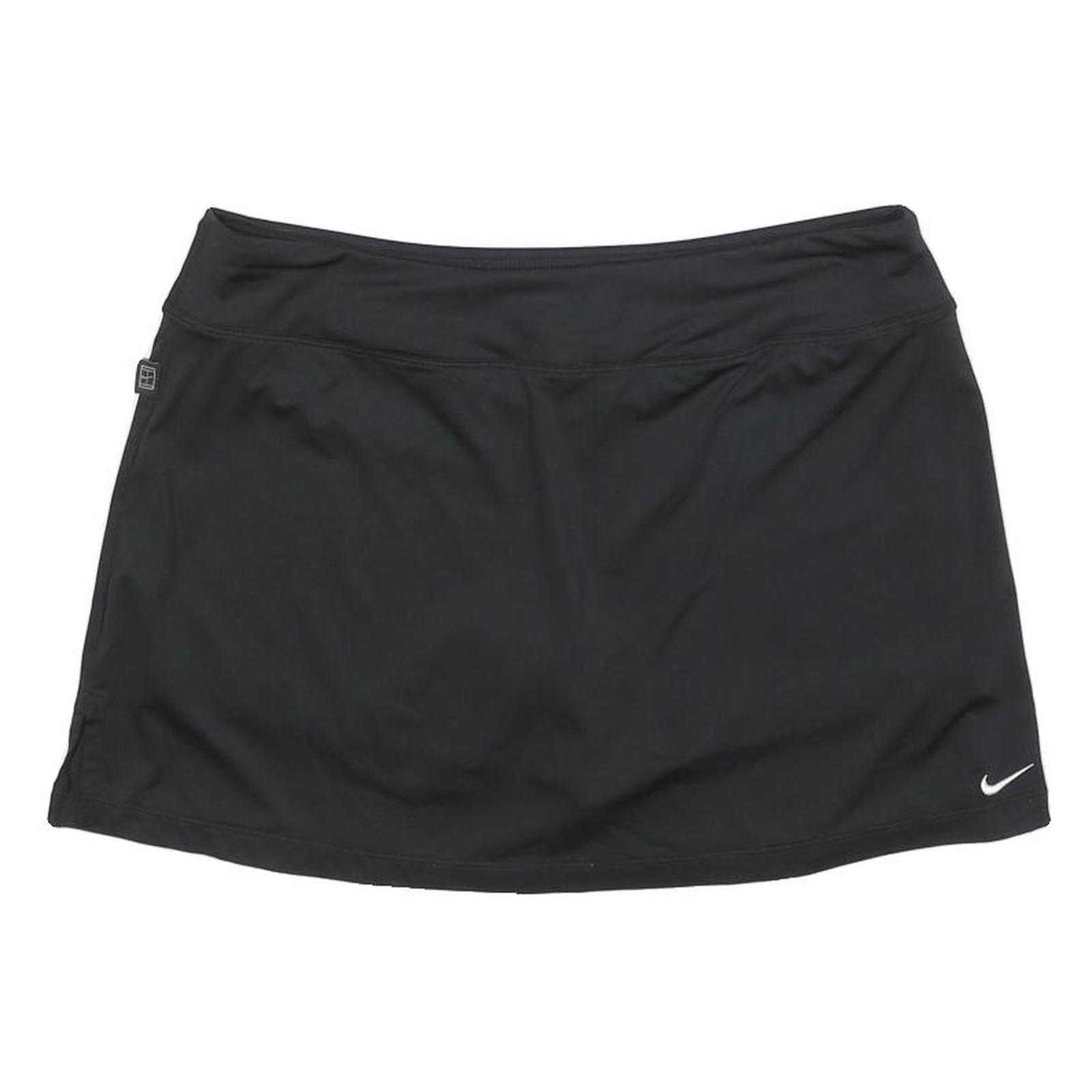 NIKE Womens Black Activewear Mini Skort Polyester Blend Sportswear Size L Refurbished - N/A refurbished available on Cerqular