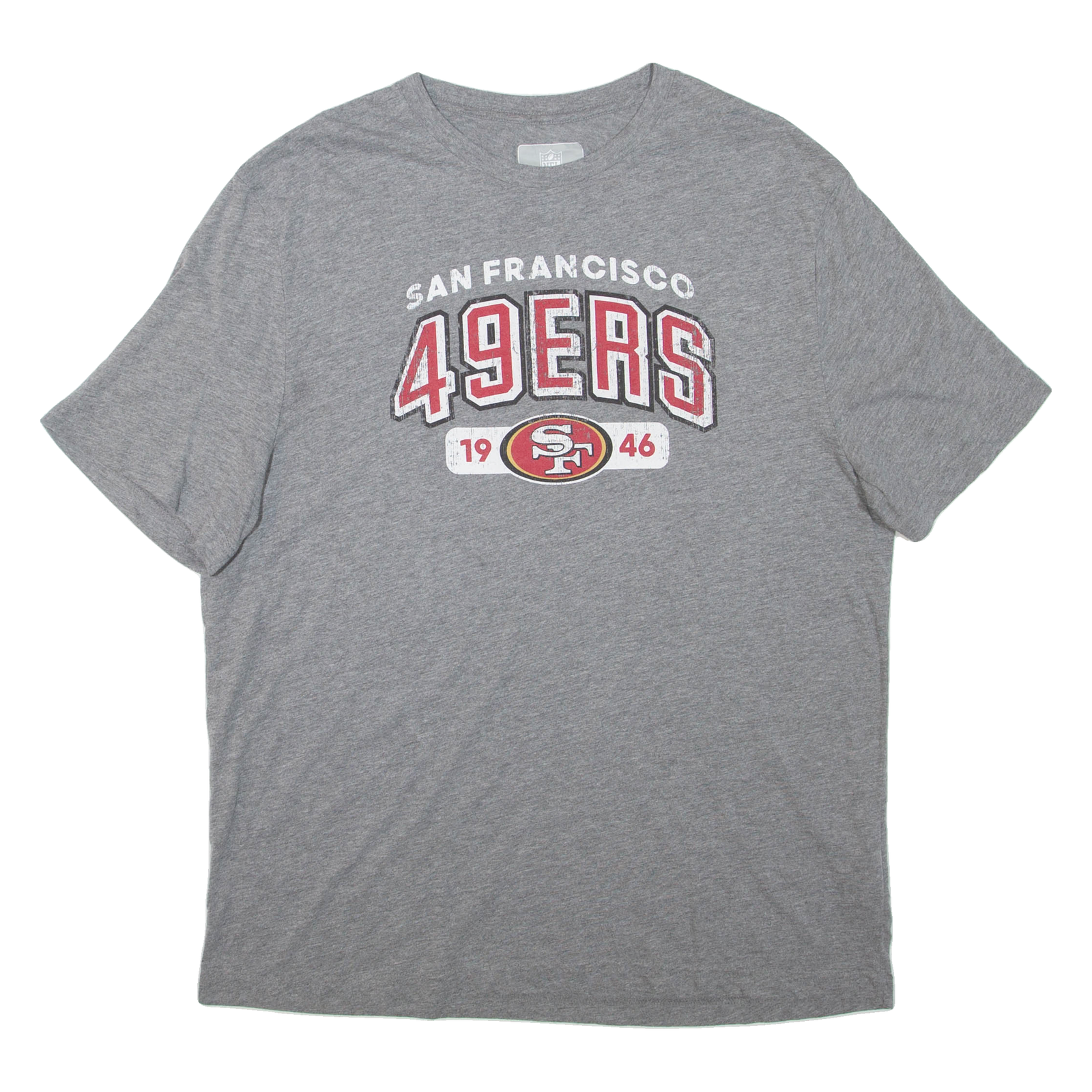 NFL San Francisco 49ers Mens T-Shirt Grey USA L Refurbished - N/A refurbished available on Cerqular