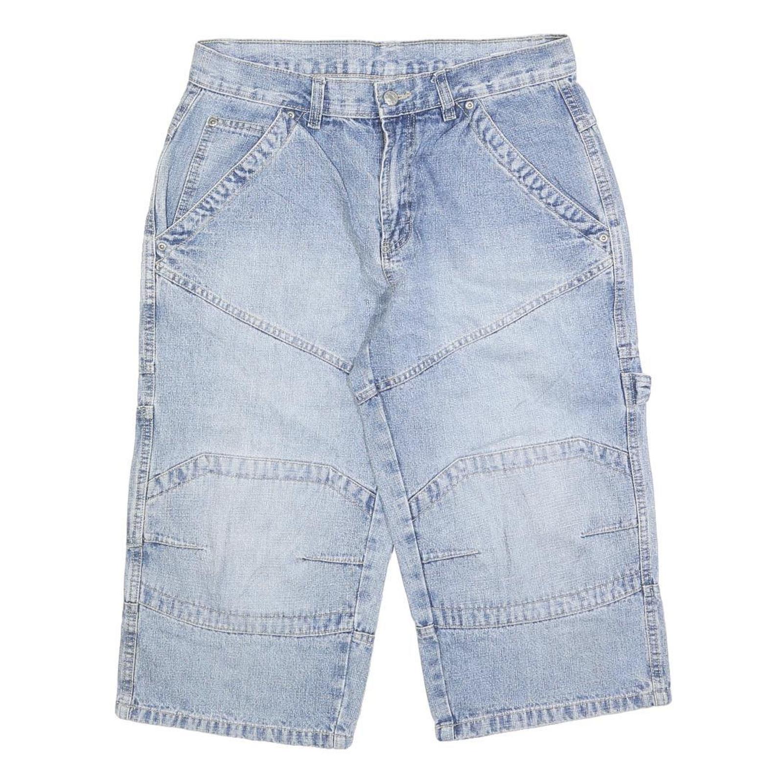 IDENTIC Mens Denim Blue Casual Shorts M W32 Cotton Blend Workwear Refurbished - N/A refurbished available on Cerqular